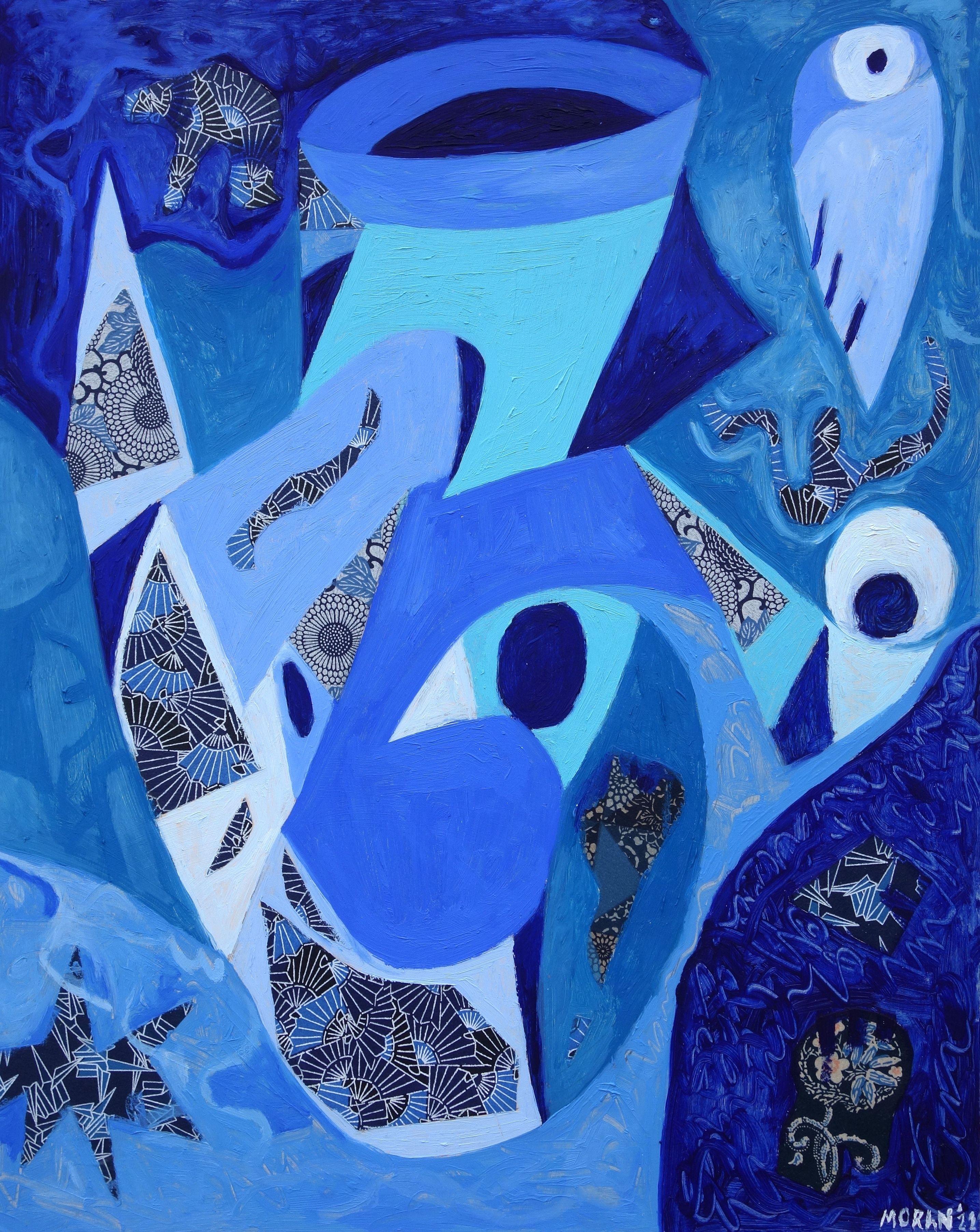 Angular Sleep, Mixed Media on MDF Panel - Mixed Media Art by Craig Moran
