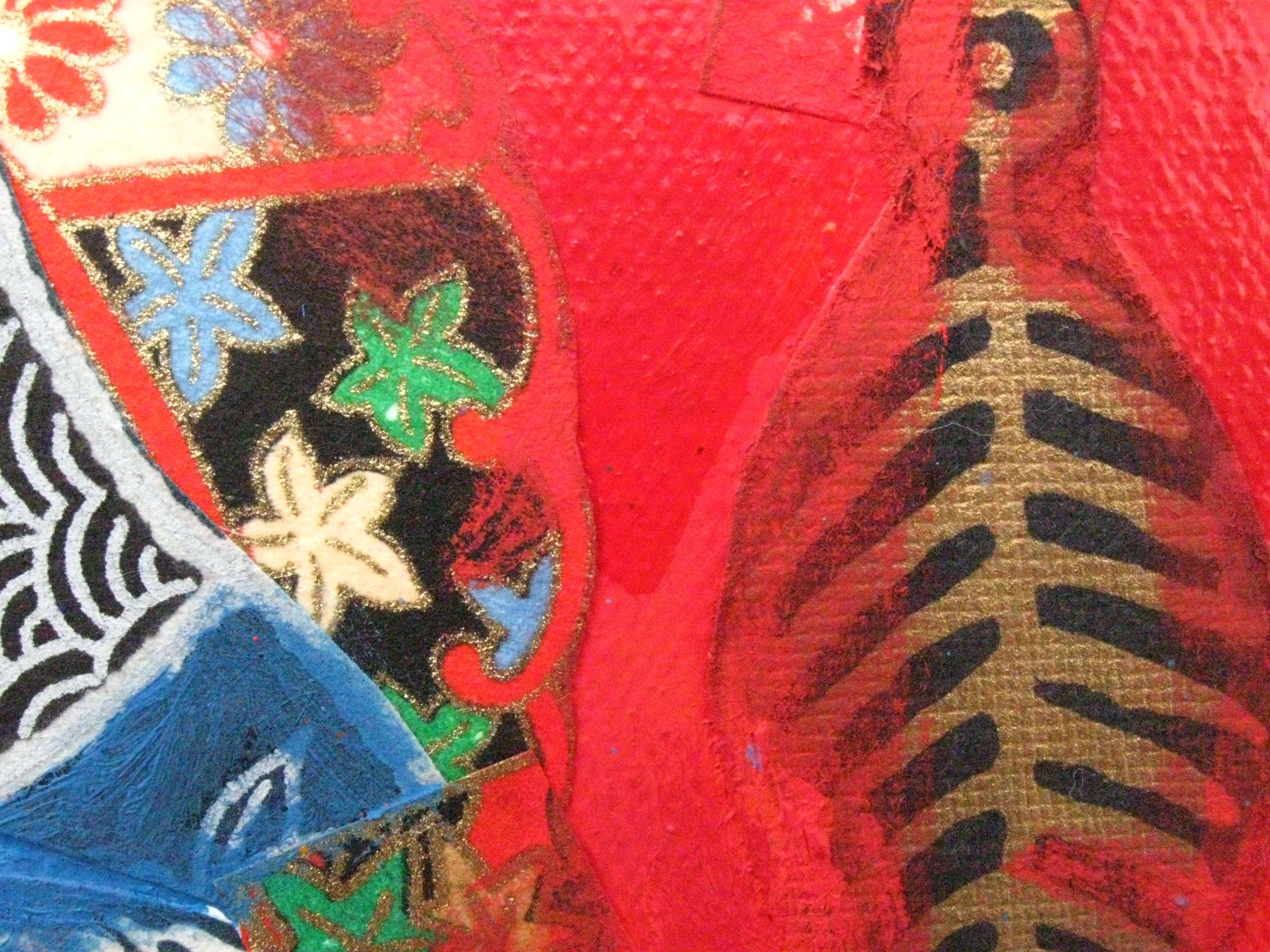 Climbing, Mixed Media on Canvas For Sale 2