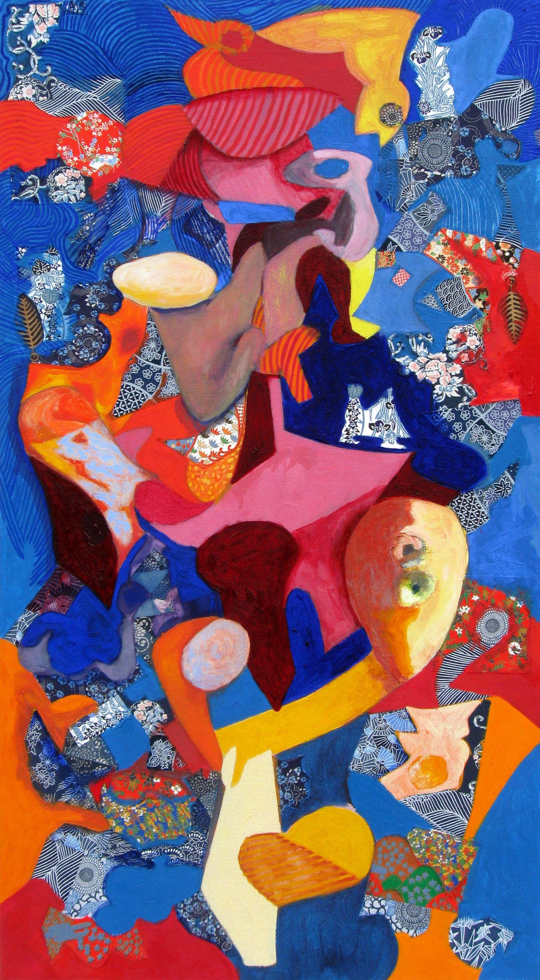 Climbing, Mixed Media on Canvas - Mixed Media Art by Craig Moran