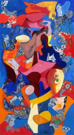 Escalada, Técnica mixta sobre lienzo