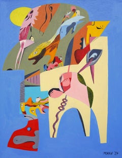 Tutte le bestie pazze e anche di più, Pittura, Olio su pannello MDF