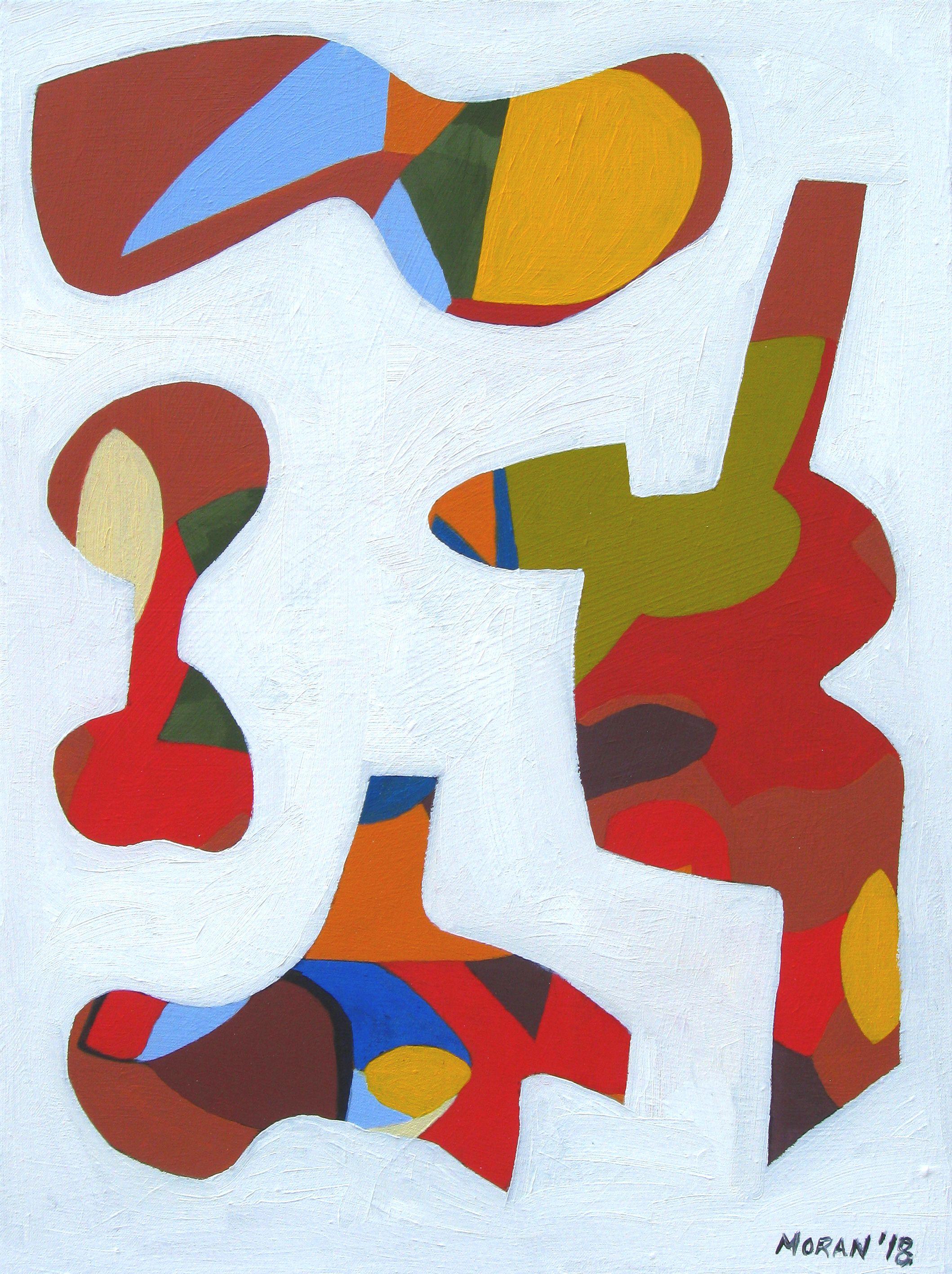 Abstract Painting di Craig Moran - ....E poi ce n'erano quattro, Pittura, Olio su tela