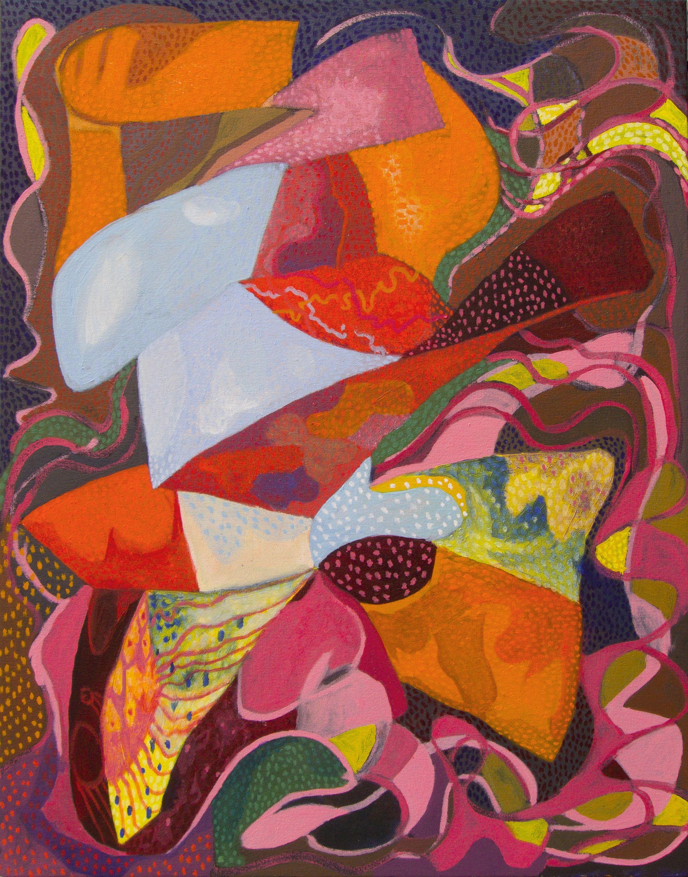 Craig Moran Abstract Painting - Bacchus, Painting, Oil on Canvas