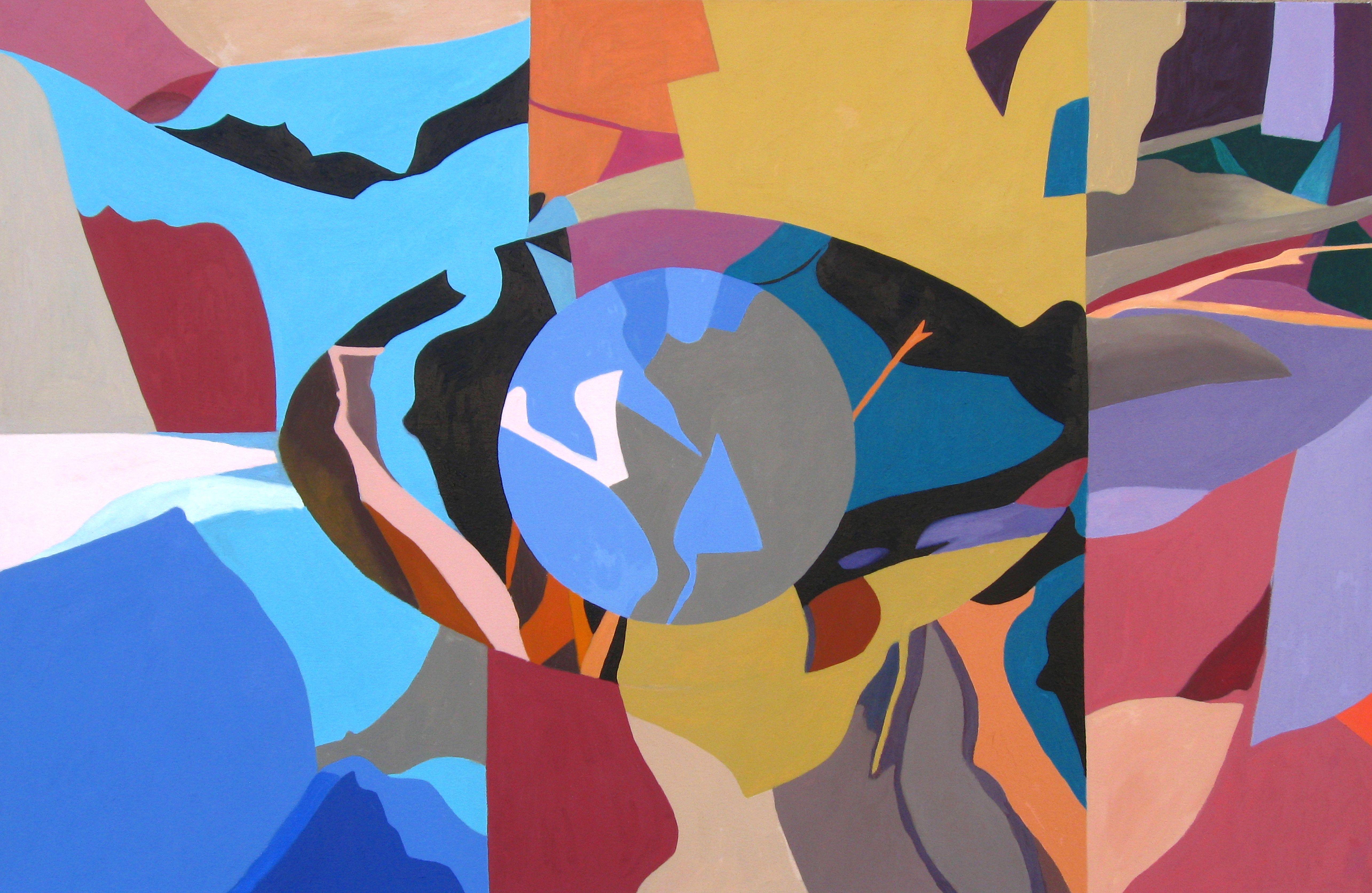 Abstract Painting di Craig Moran - Caesura, Pittura, Olio su tela