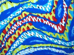 Electric Buddha, Painting, Acrylic on Glass