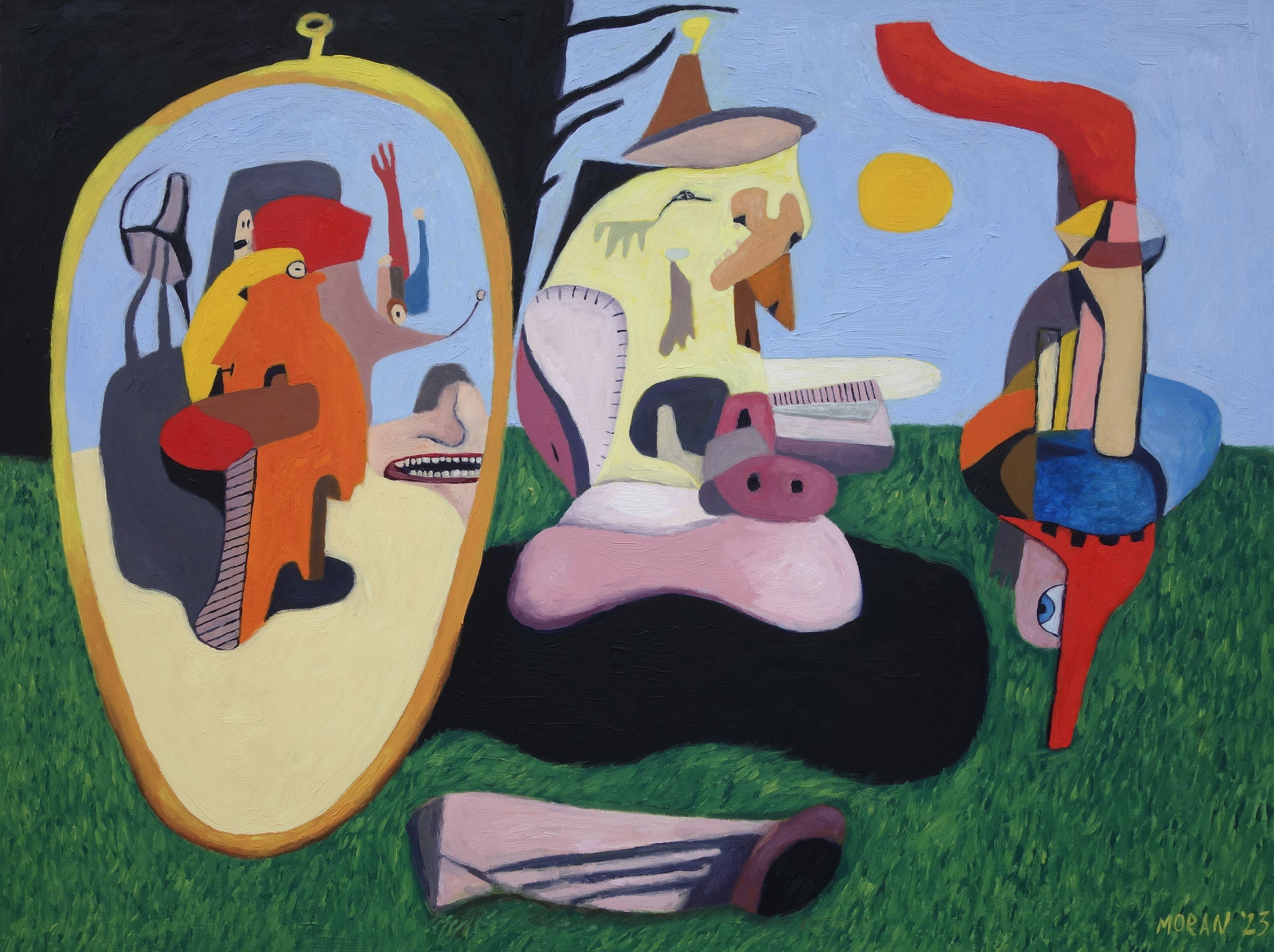 Harbingers, Gemälde, Öl auf MDF-Tafel