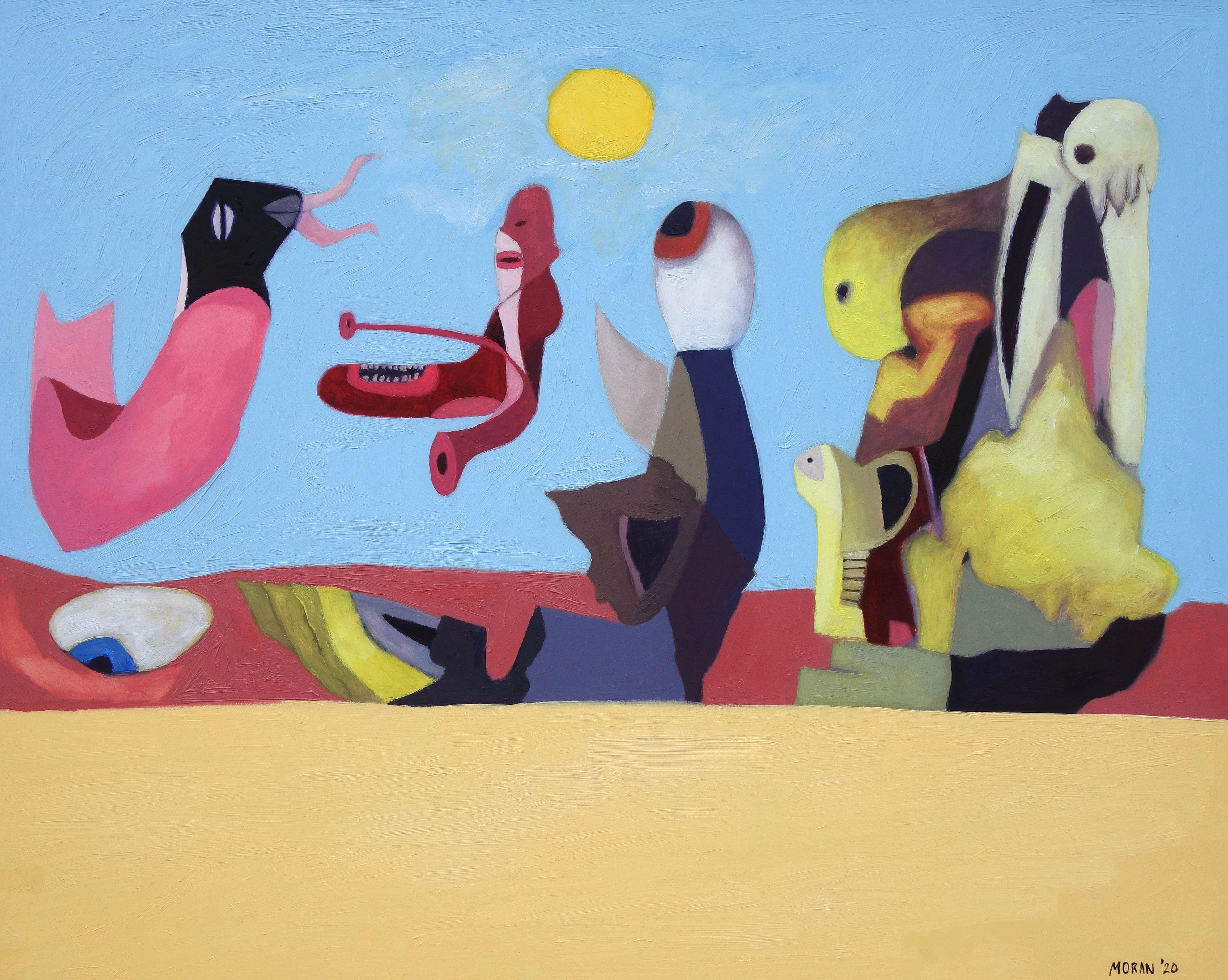 Abstract Painting di Craig Moran - Nella carne, Pittura, Olio su pannello MDF