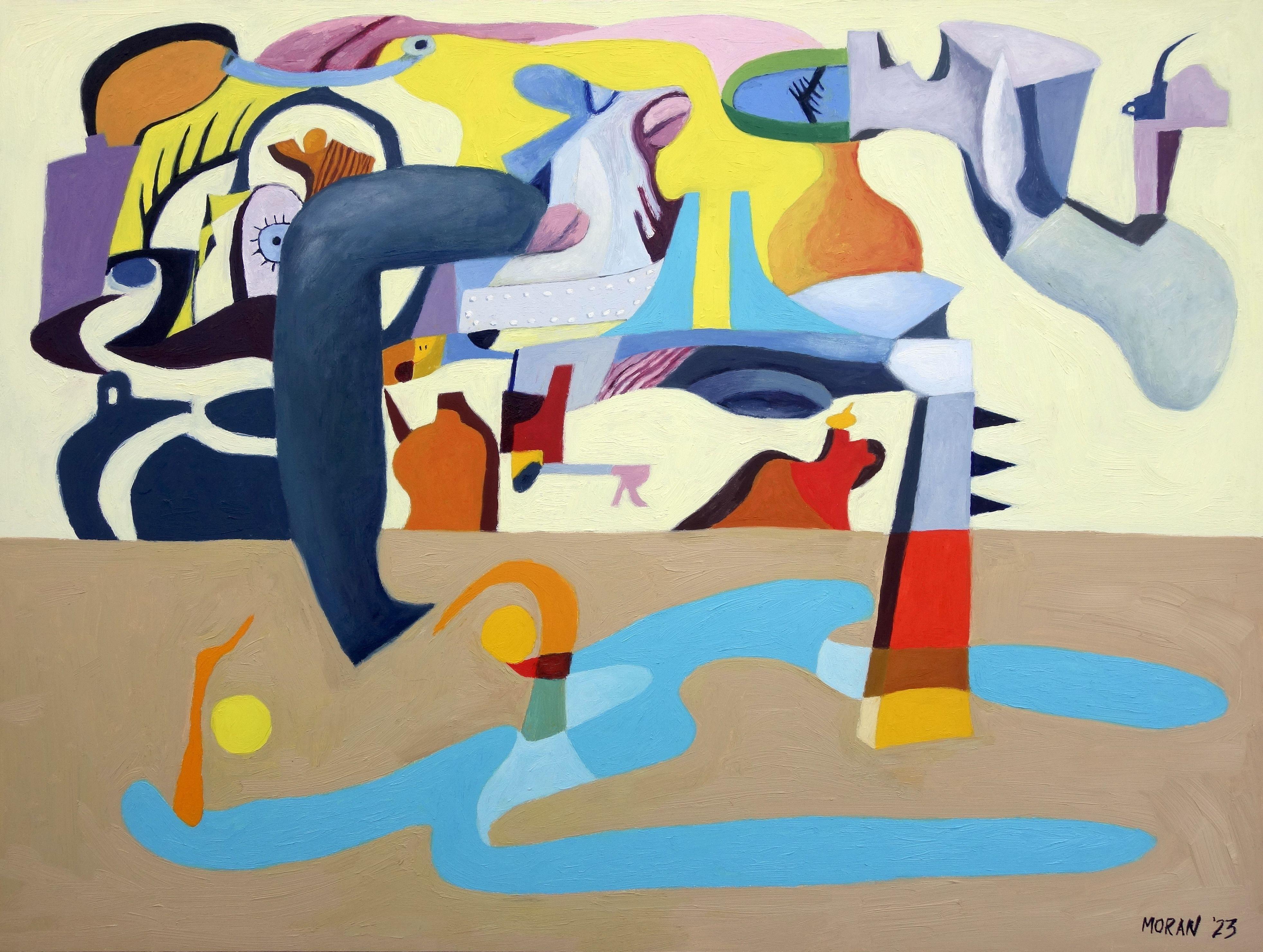 Let Them In, Gemälde, Öl auf MDF-Tafel – Painting von Craig Moran