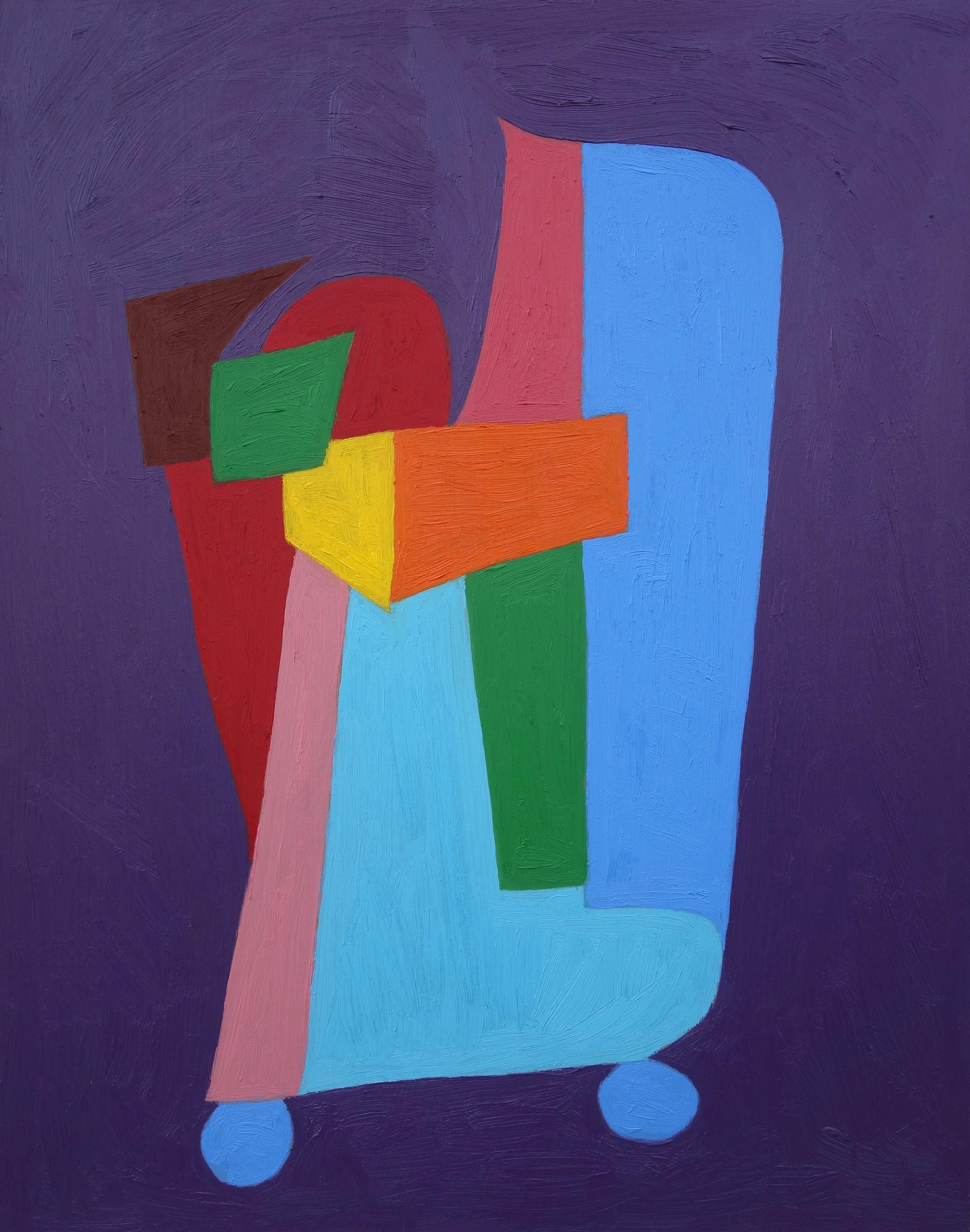 Abstract Painting di Craig Moran - Miss Superior, Pittura, Olio su pannello MDF