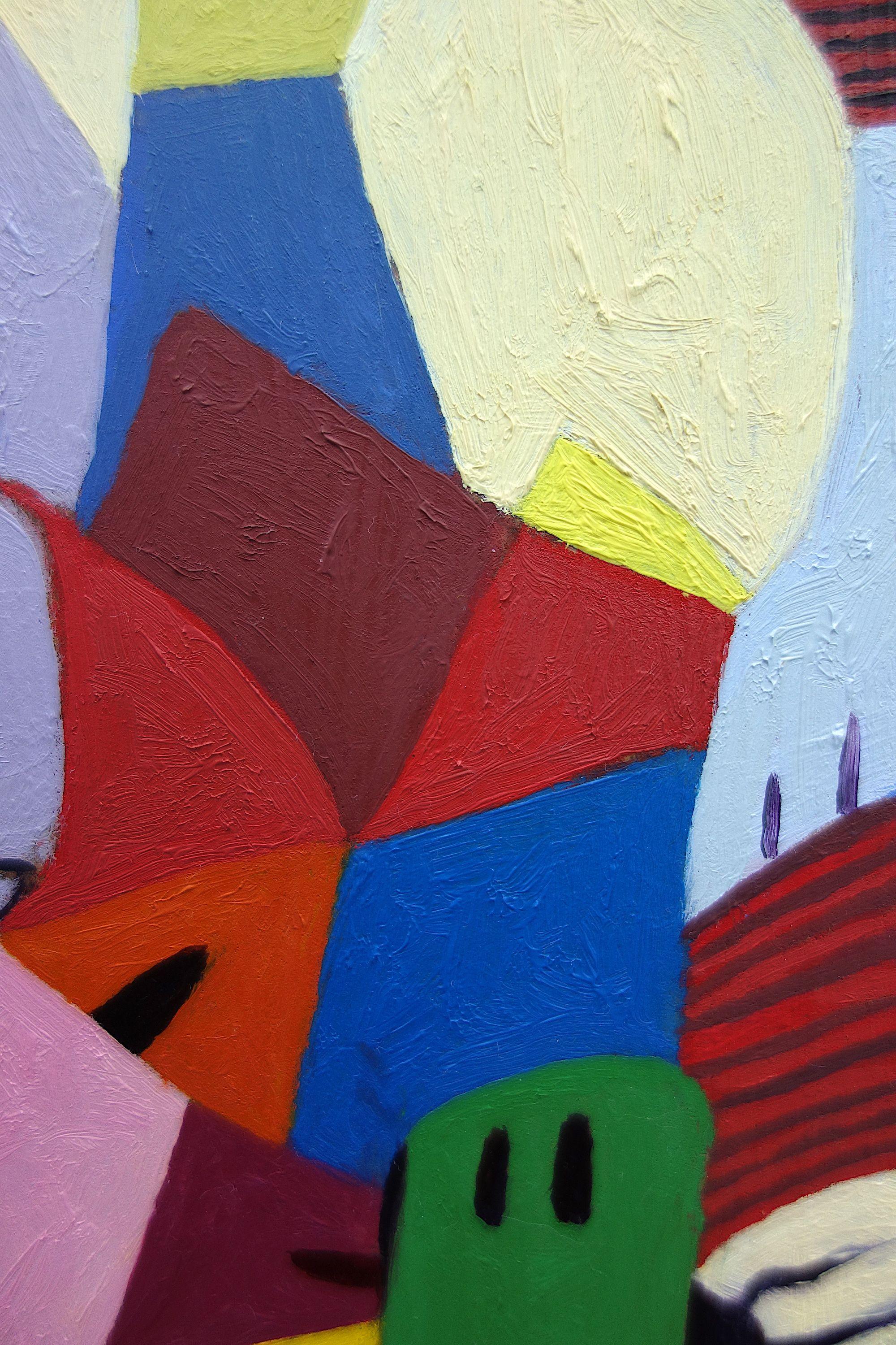 Par Avion, Gemälde, Öl auf MDF-Tafel (Abstrakter Expressionismus), Painting, von Craig Moran