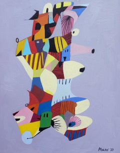 Peinture, huile sur panneau de MDF, Par Avion
