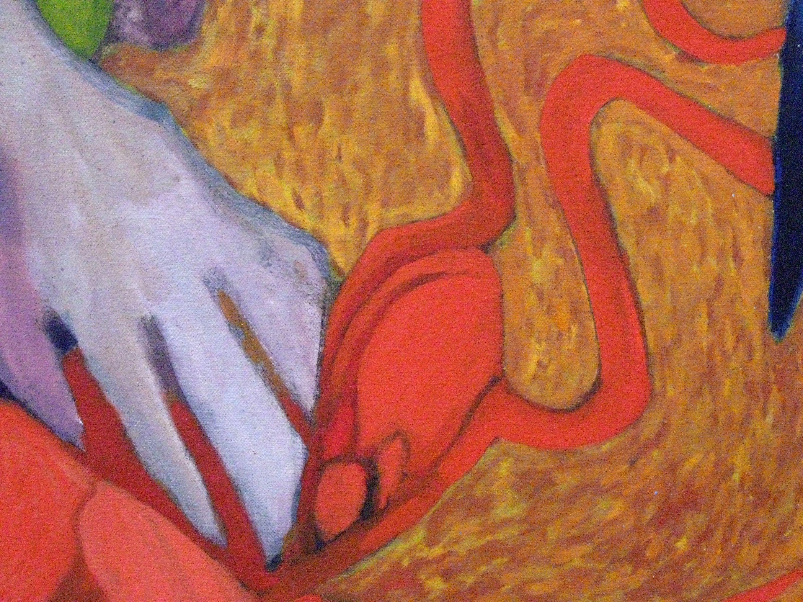 Rituals, Painting, Oil on Canvas For Sale 3