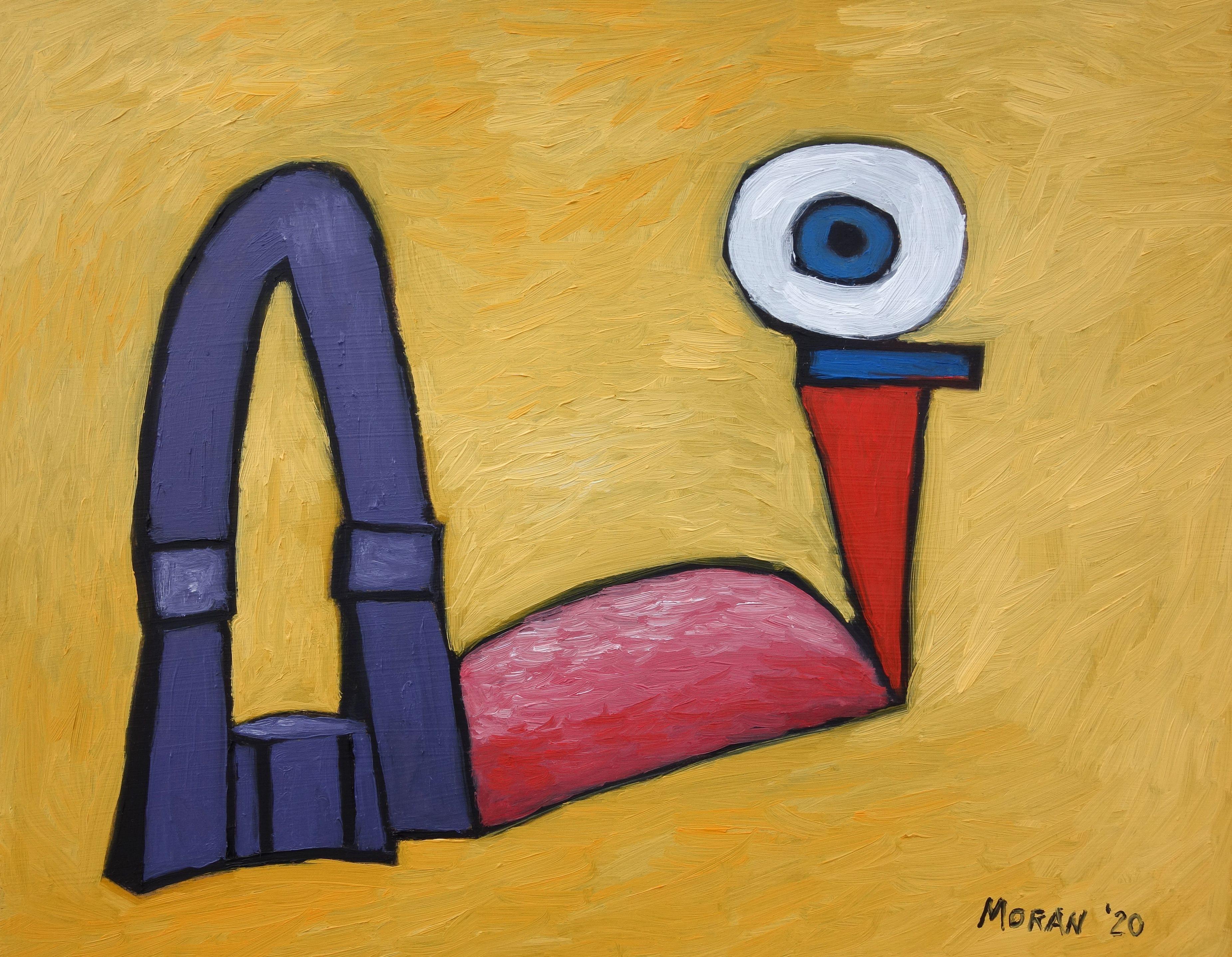 Abstract Painting di Craig Moran - Il Grande Kahuna, Pittura, Olio su pannello MDF