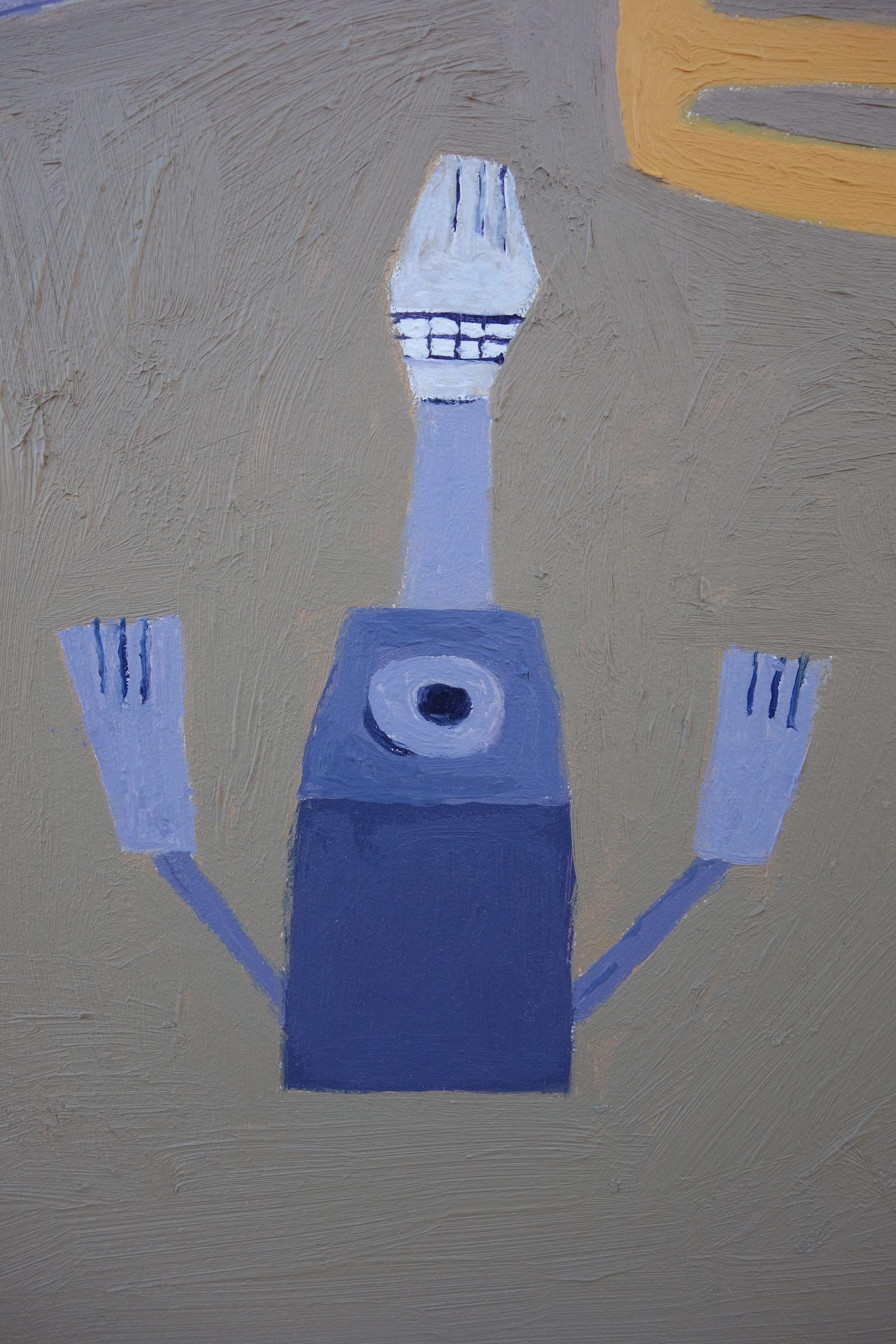 Whichopolis, Painting, Oil on MDF Panel For Sale 4