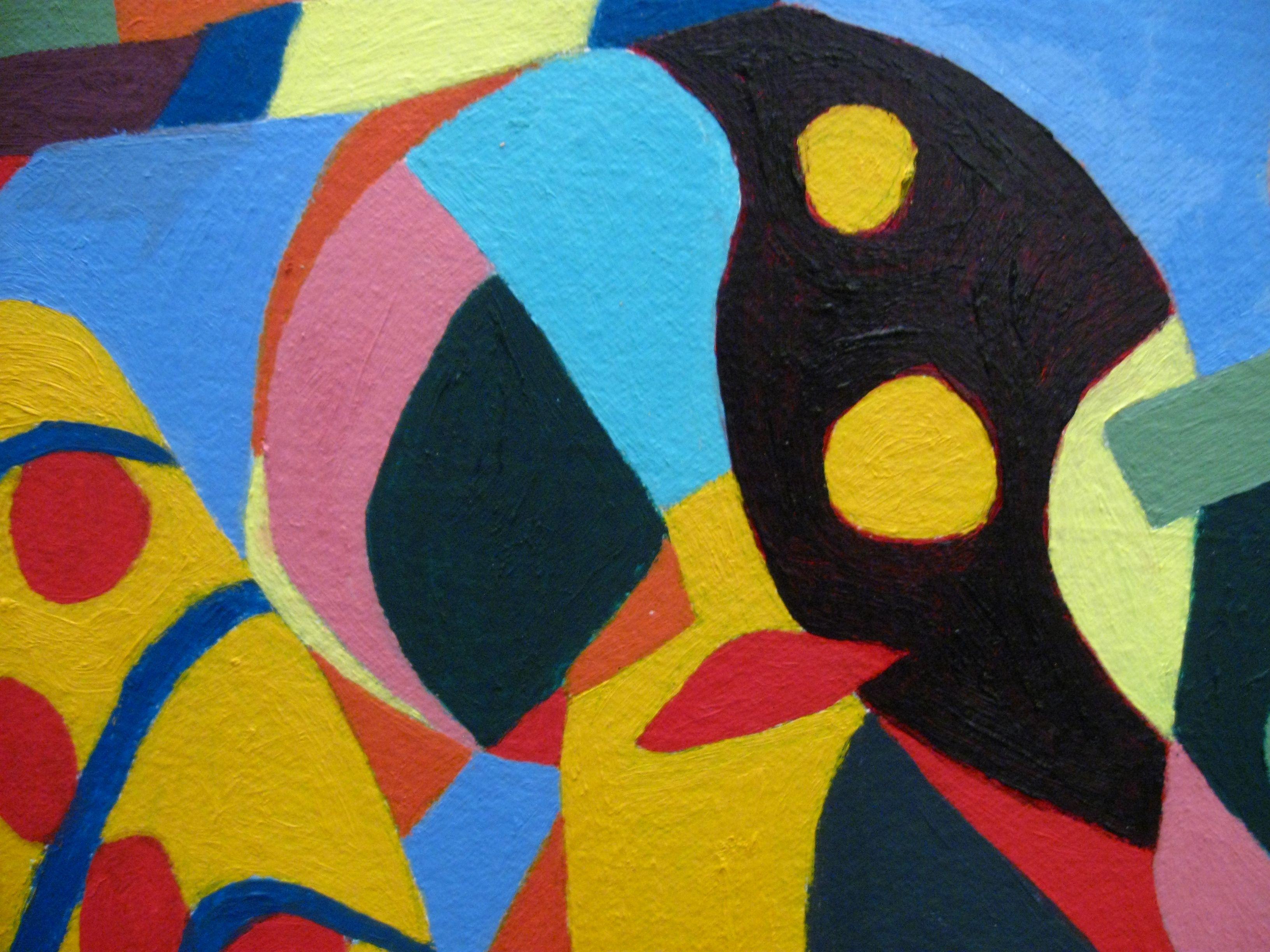 Scivolare in alto, Pittura, Olio su tela - Painting Astratto di Craig Moran