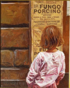 Craig Nelson Oil on Canvas – Beautiful figurative painting, Italy