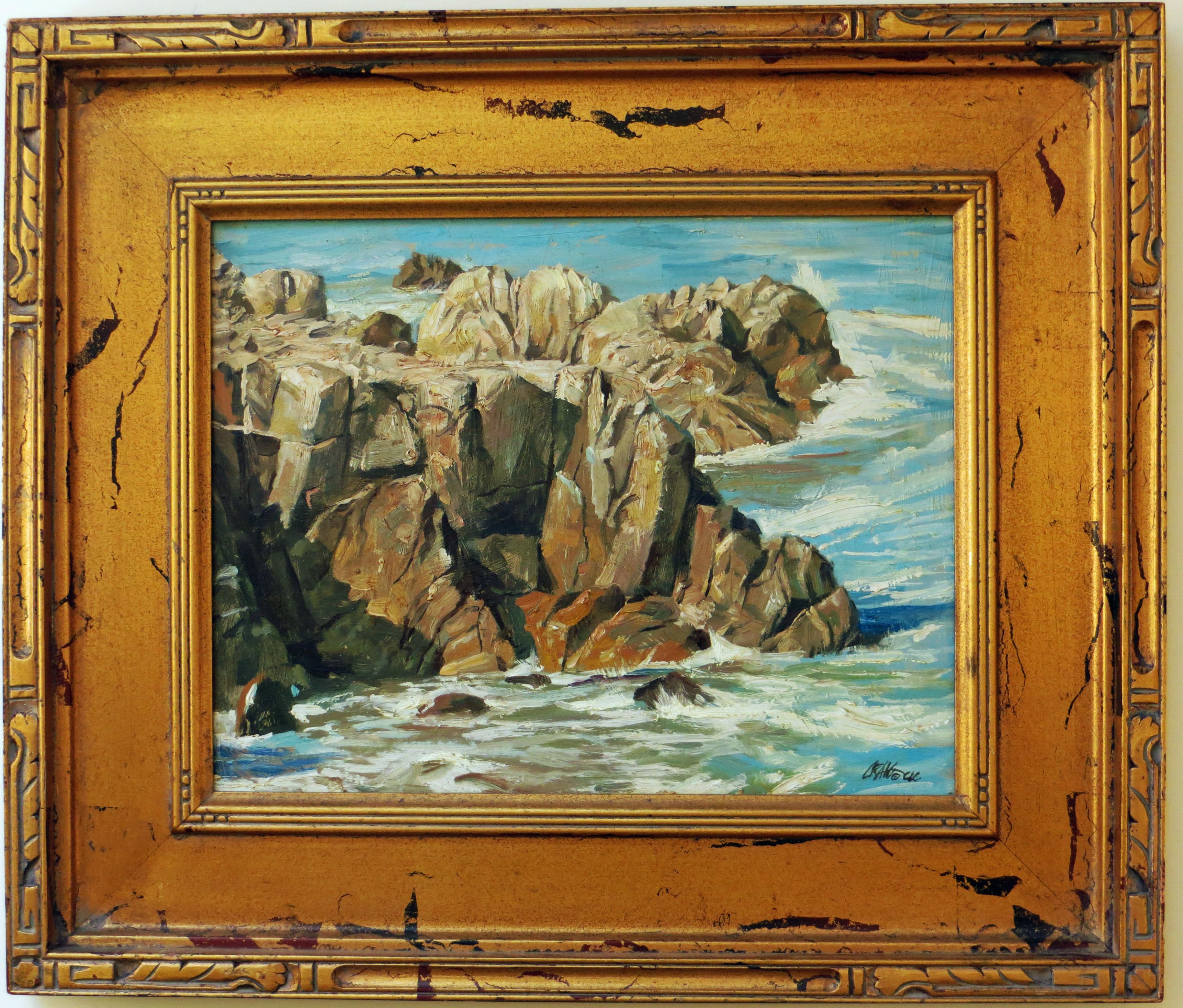 Rocky Coast - Painting by Craig Nelson