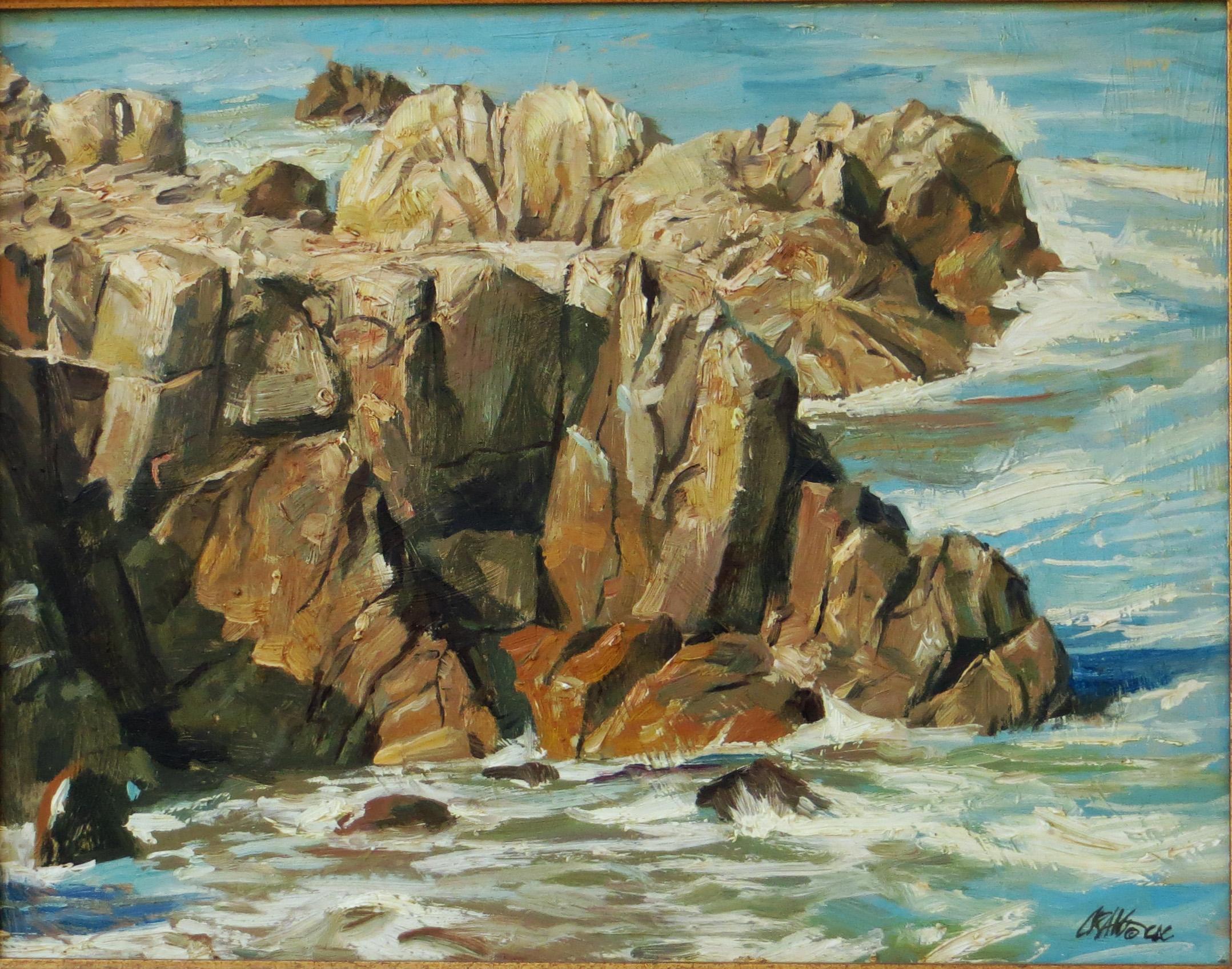 Craig Nelson Landscape Painting - Rocky Coast