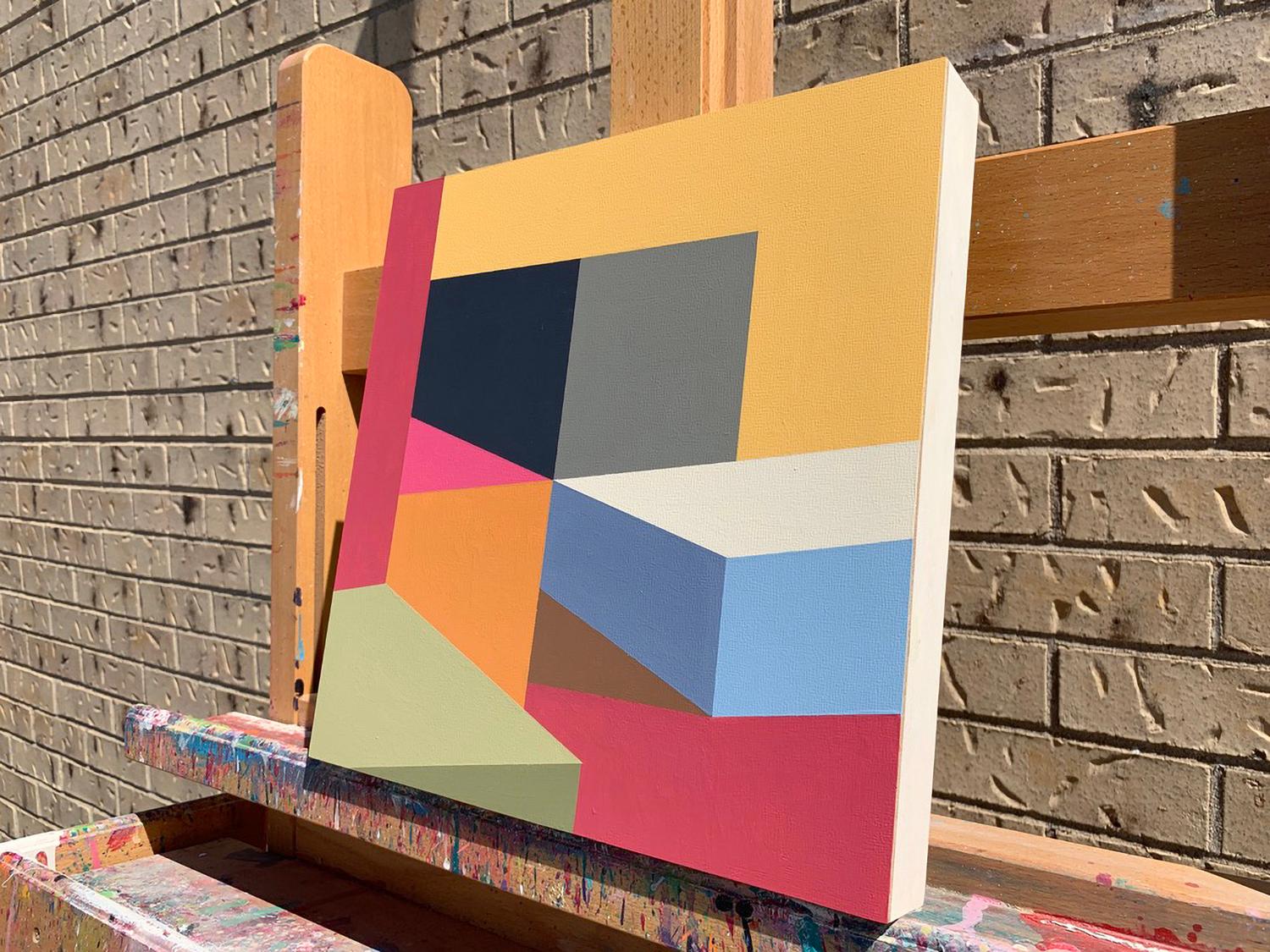 <p>Artist Comments<br>Painting what he calls Architectural Abstractions, artist Craig Rouse imagines a minimalist setting of geometric shapes. He constructs sleek linework with a limited palette of 14 colors. Part of his NAR series, meaning No