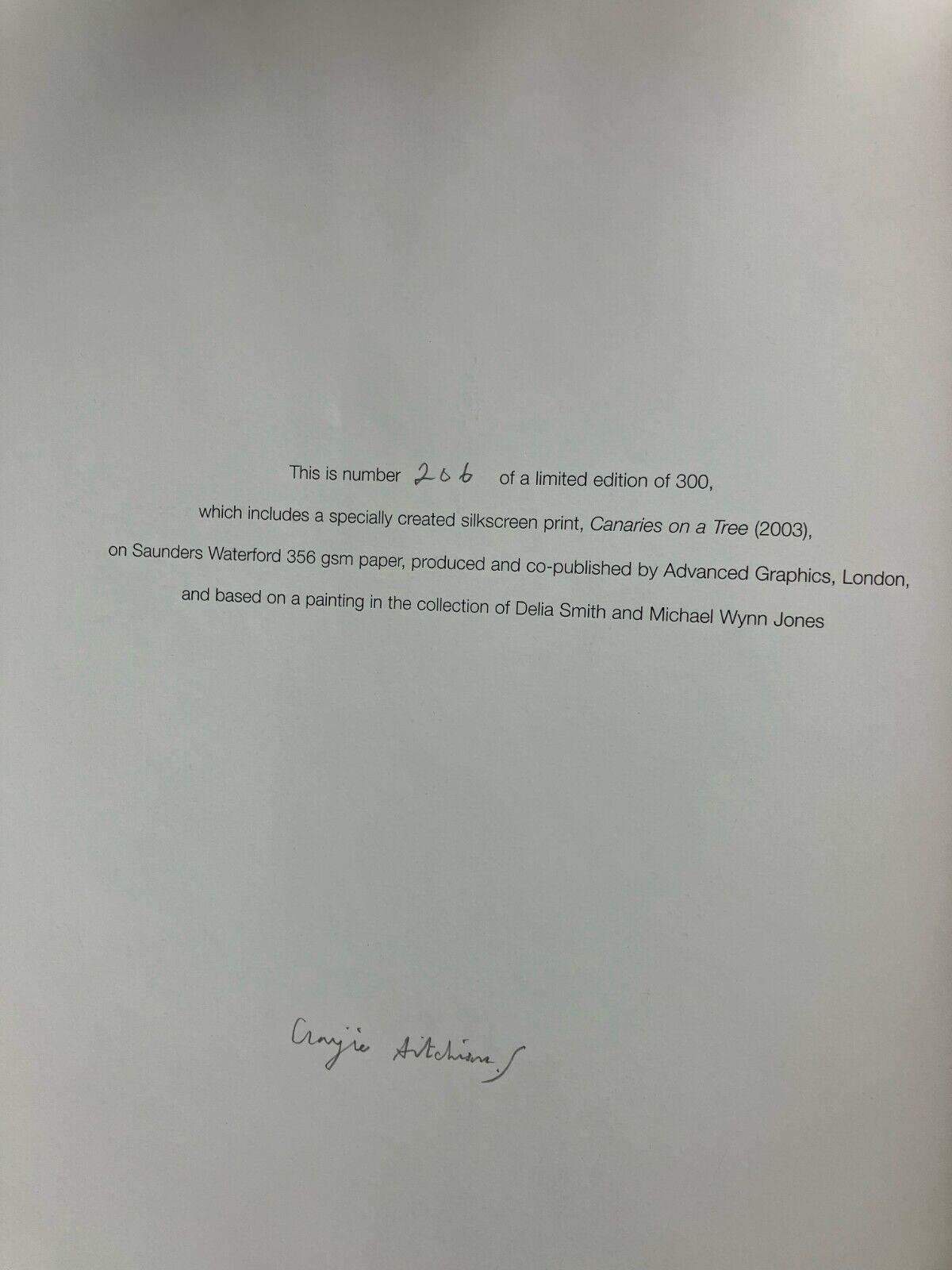 Craigie Aitchison - Canaries on a Tree For Sale 5