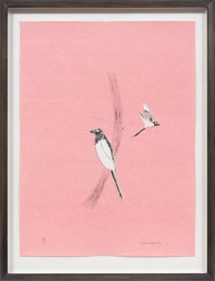Magpie -- Print, Lithograph, Nine London Birds by Craigie Aitchison