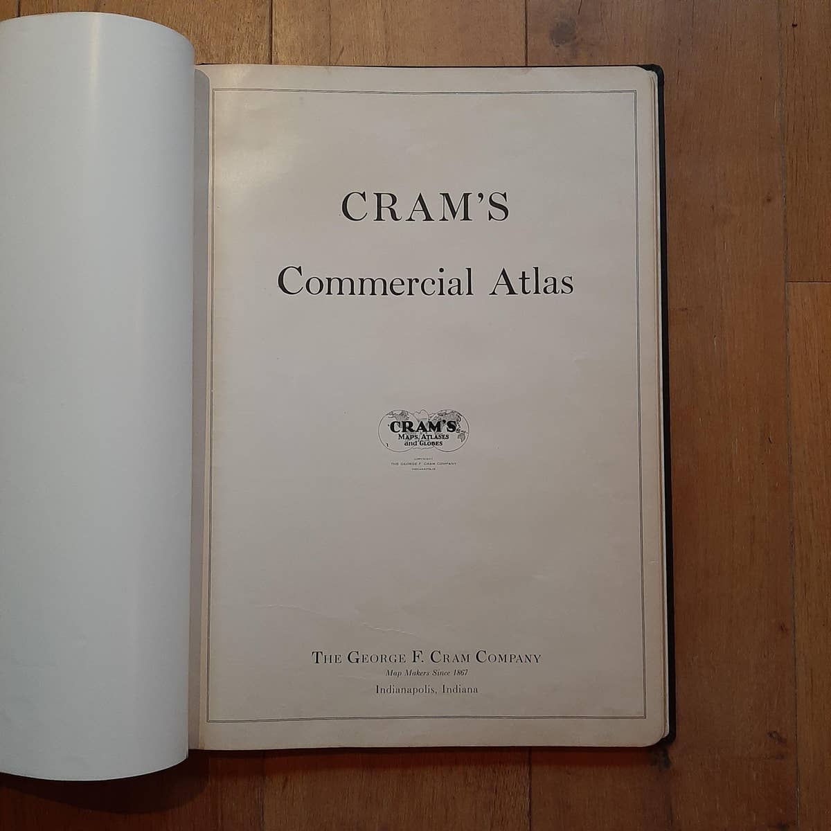 Cram's Commercial Atlas by the George F. Cram Company 'circa 1930'