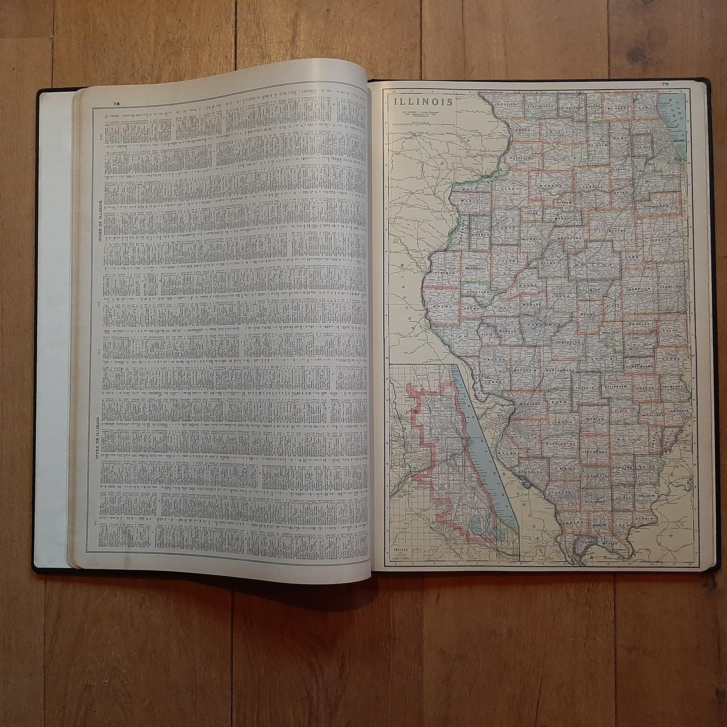 20th Century Cram's Commercial Atlas by the George F. Cram Company 'circa 1930' For Sale