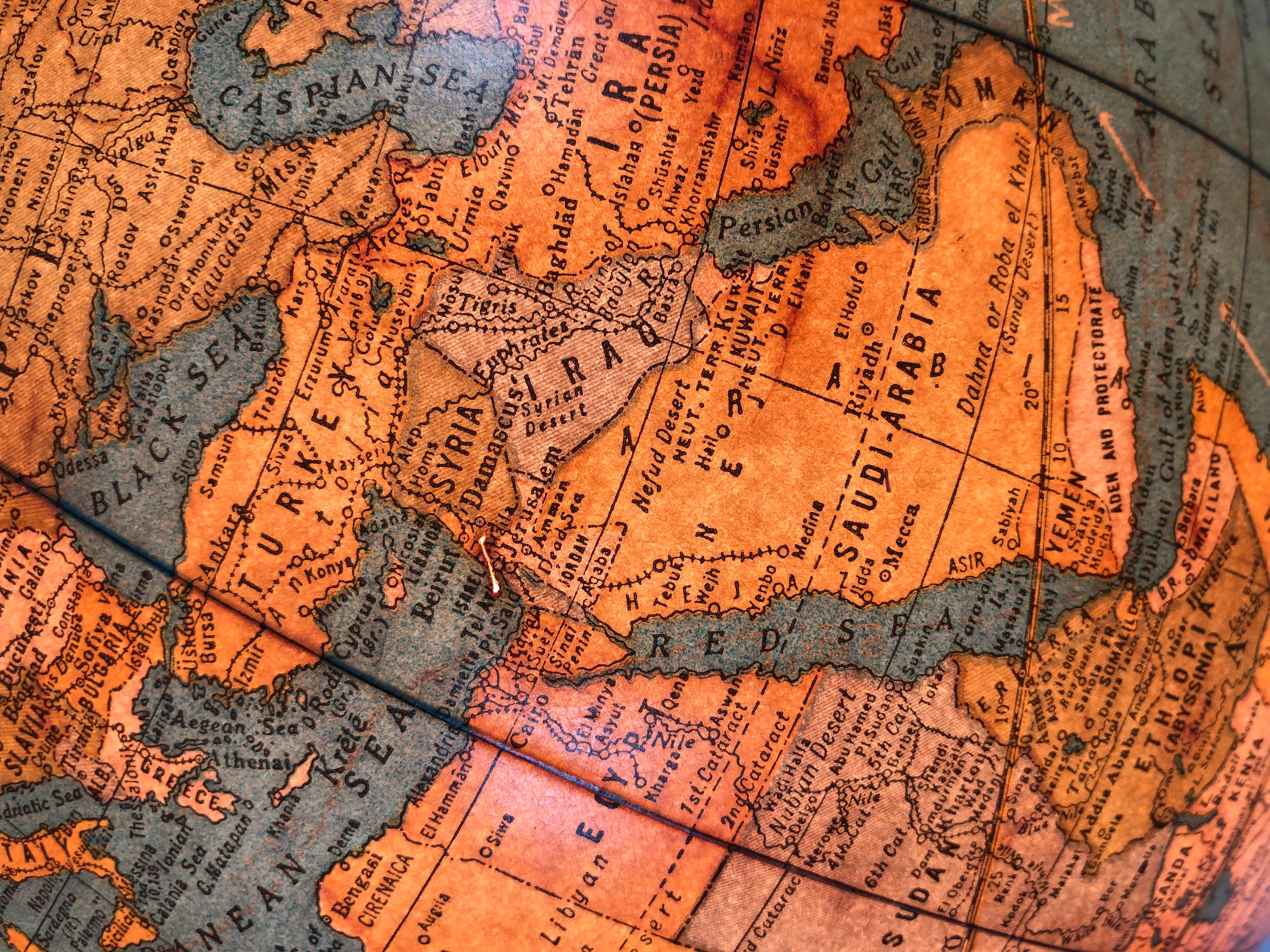 Cram's Illuminated Light Up Glass Terrestrial Globe, circa 1950s 5