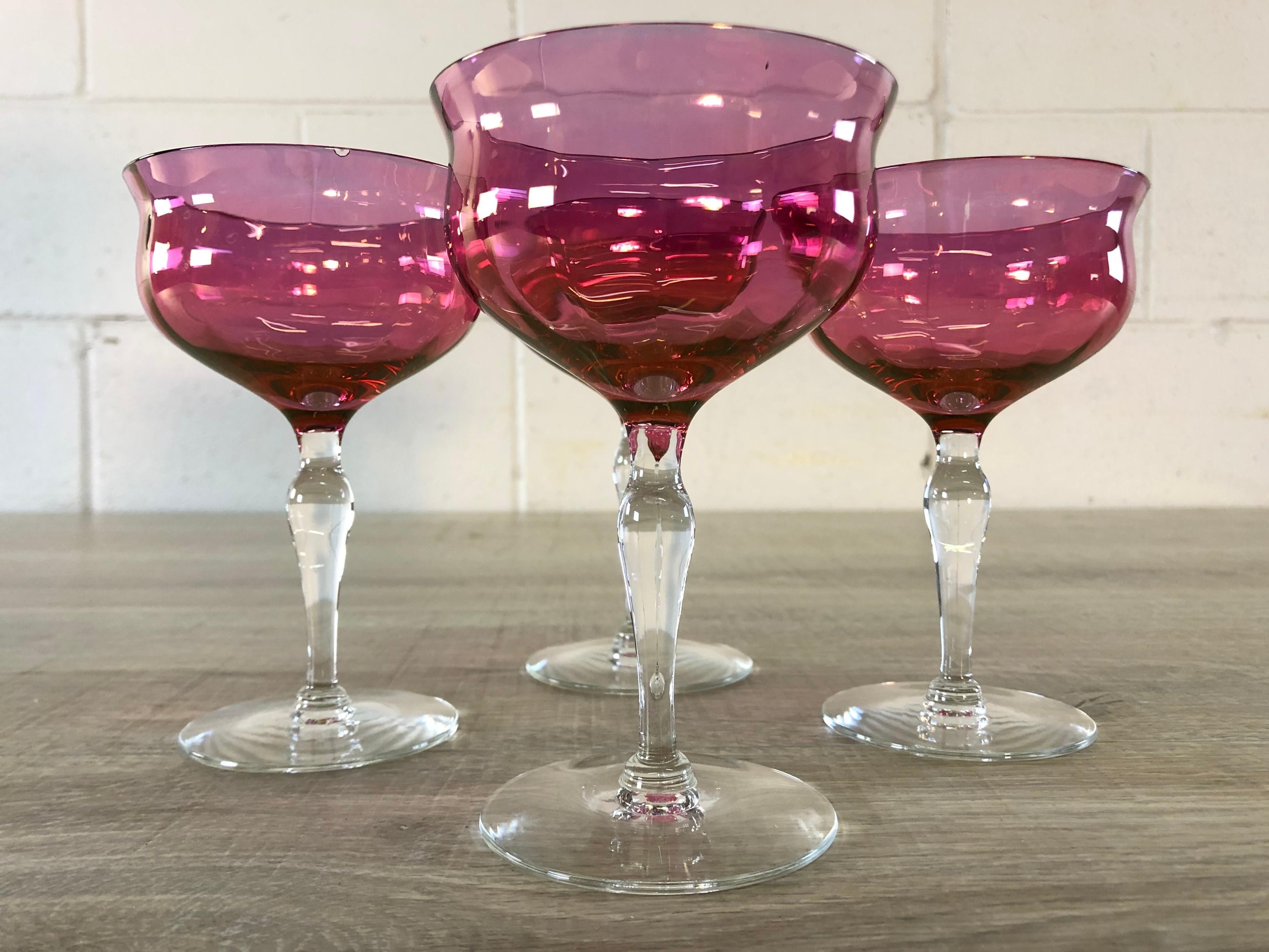 iridescent champagne coupe