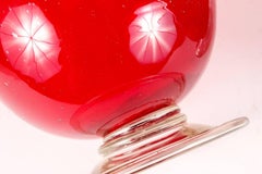 Lampes / Vases de l'ouragan rouge canneberge par Biot