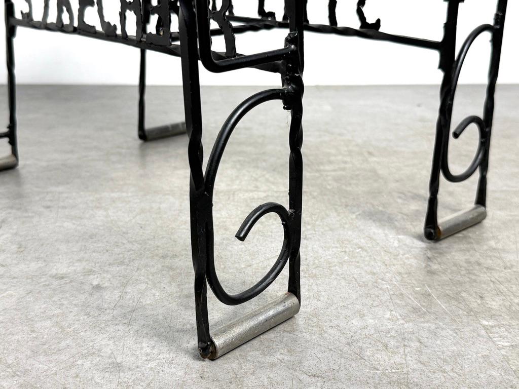 Cranbrook Artist Made Pop Art Chair Sculpture in Black Welded Steel 5