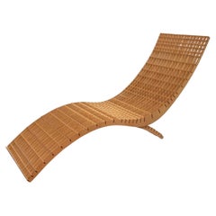 Cranbrook Contemporary Chaise Graduate Holzbearbeitung Abschlussklasse Projekt 1990er Jahre