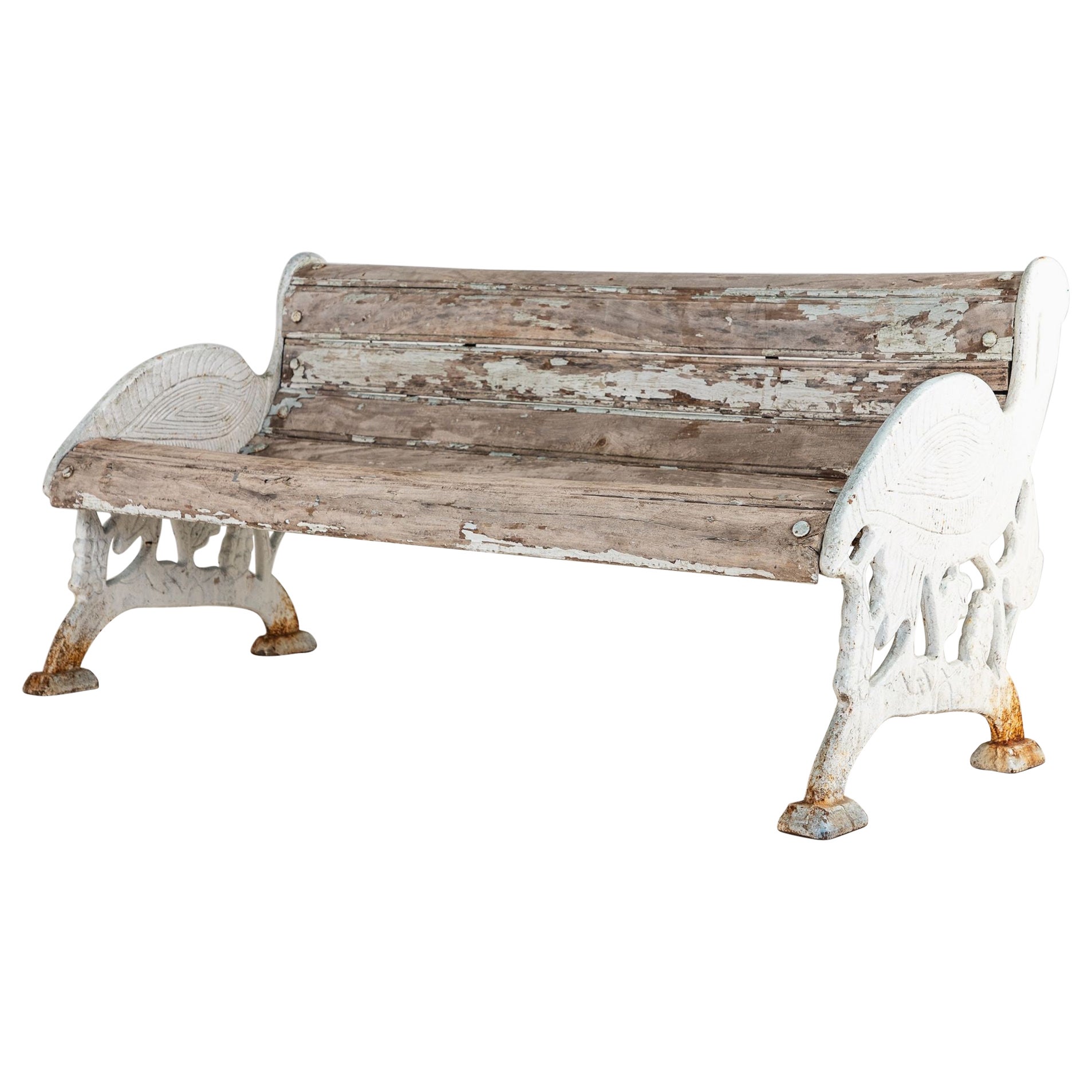 Crane Bench from Colchester Zoo in England, 20th Century For Sale