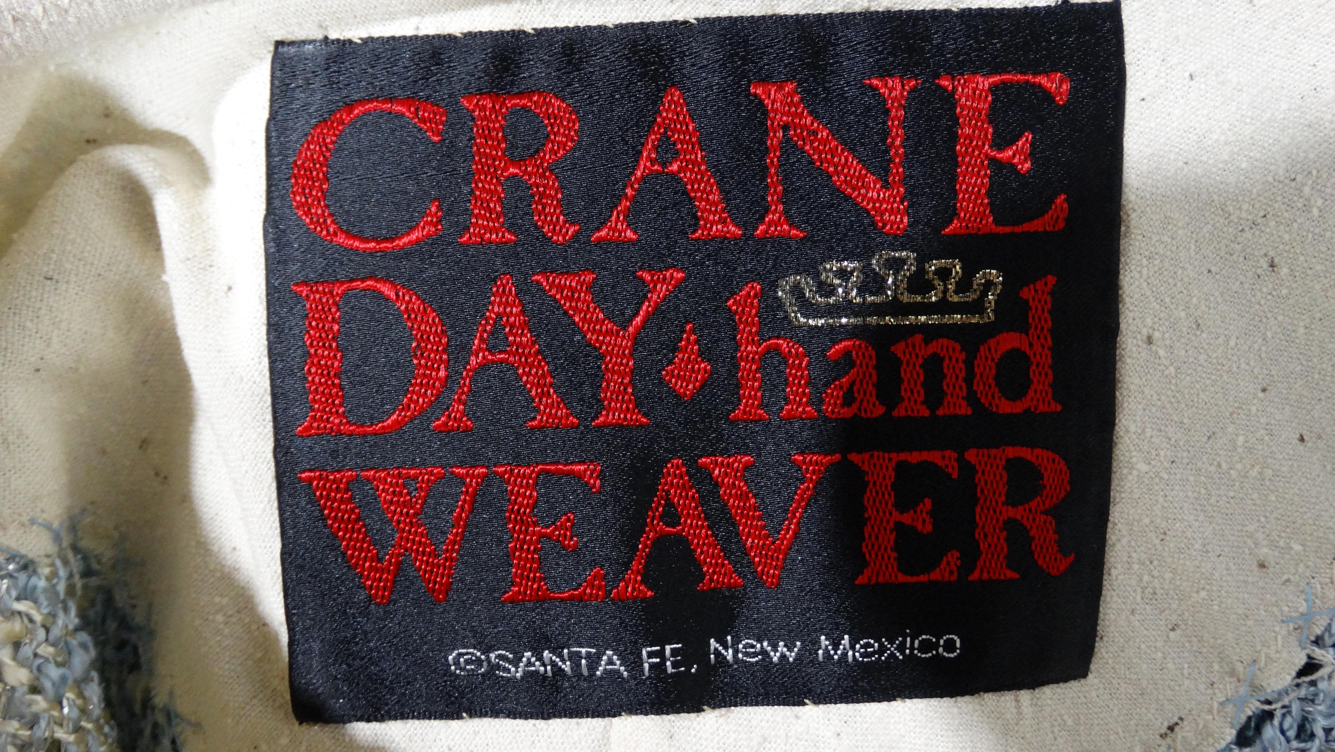 Crane Day Hand Weaver 1990s Ombre Cocktail Poncho  In New Condition For Sale In Scottsdale, AZ