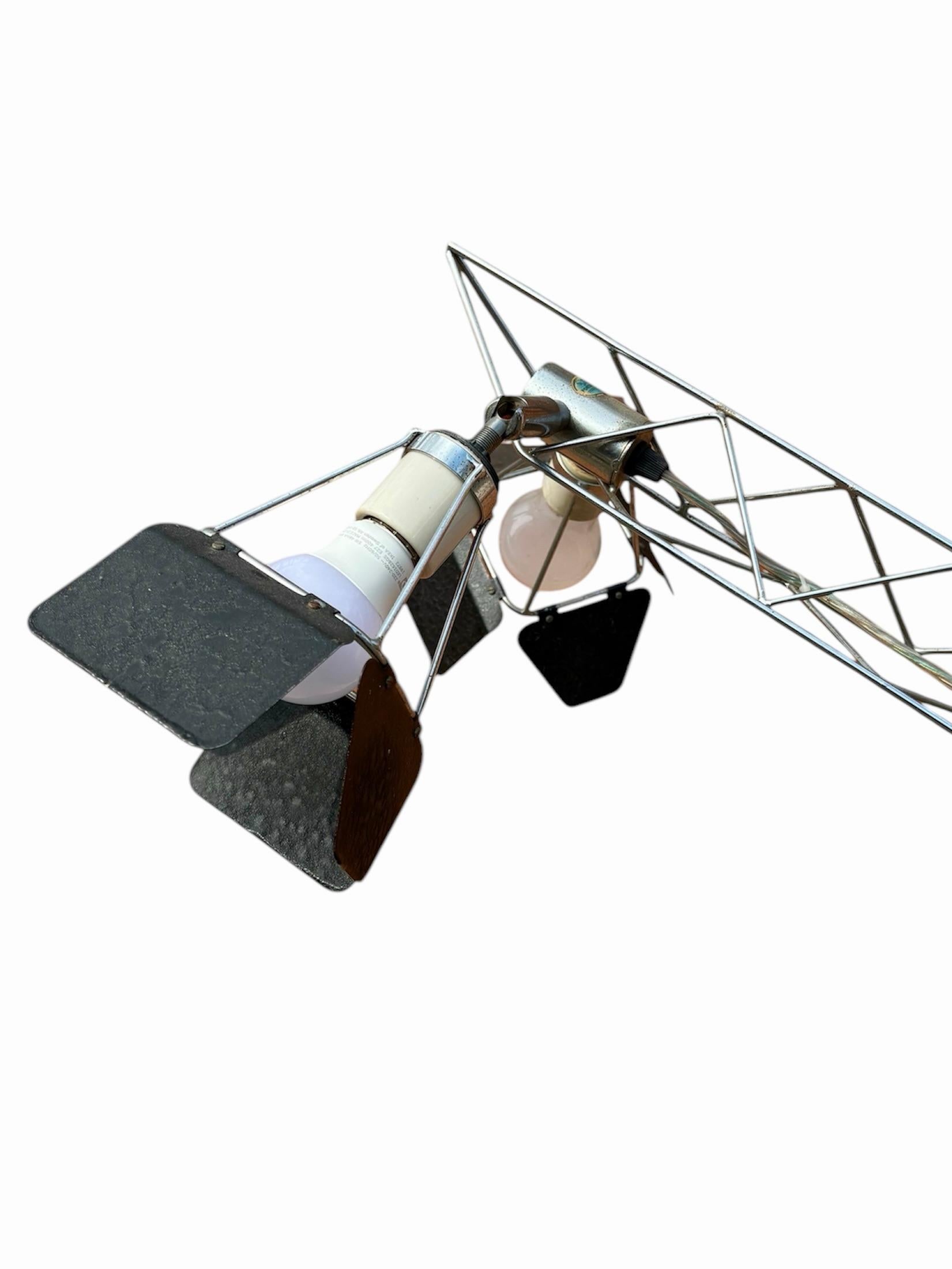 Postmoderne Lampadaire Crane de Curtis Jere, États-Unis, 1971, taille moyenne en vente