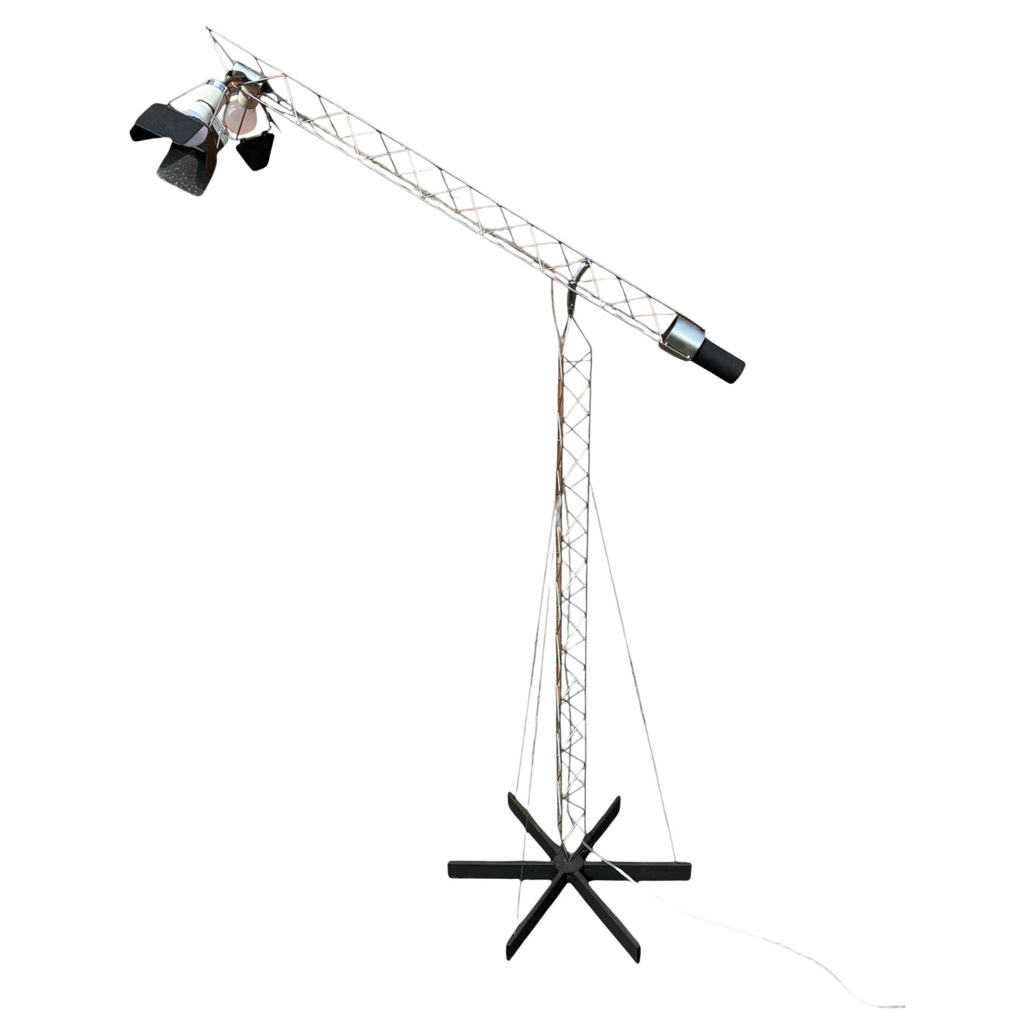 Crane Floor Lamp by Curtis Jere, USA 1971, medium sized