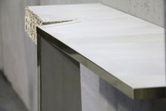 Crane, Sculptural Contemporary Carved Wood Console