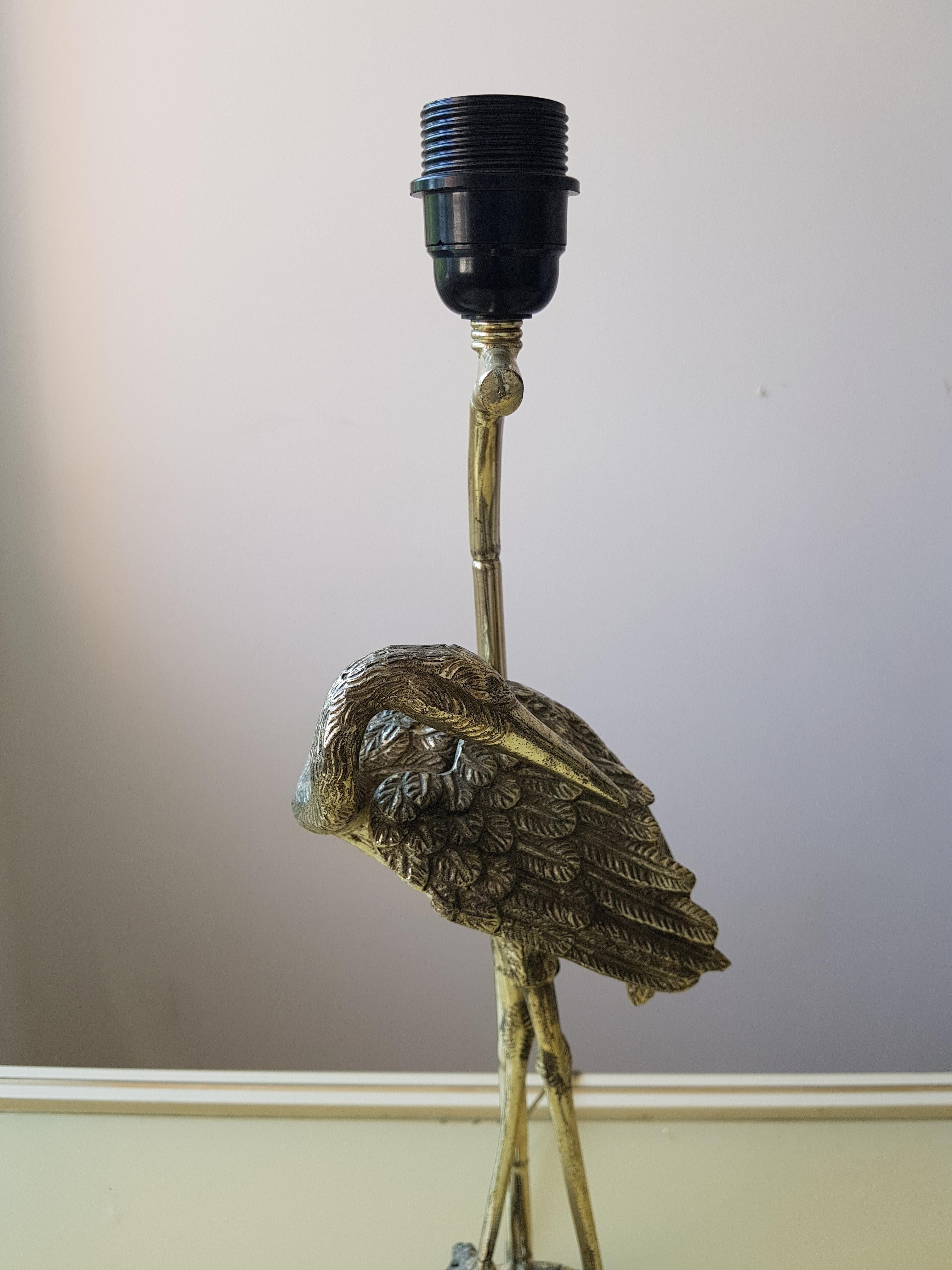 Crane Table Lamp by Maison Jansen 3