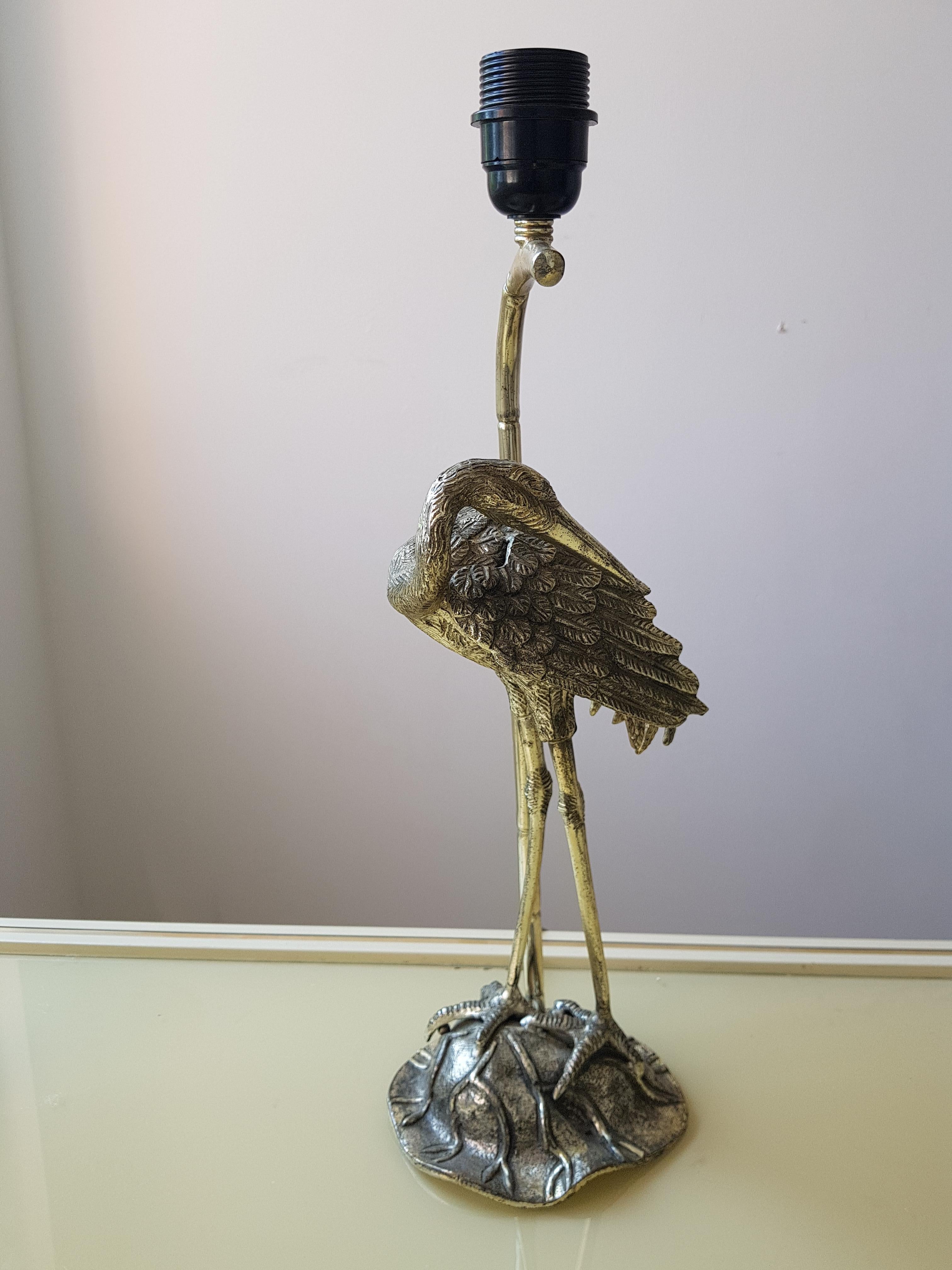 Crane Table Lamp by Maison Jansen 5