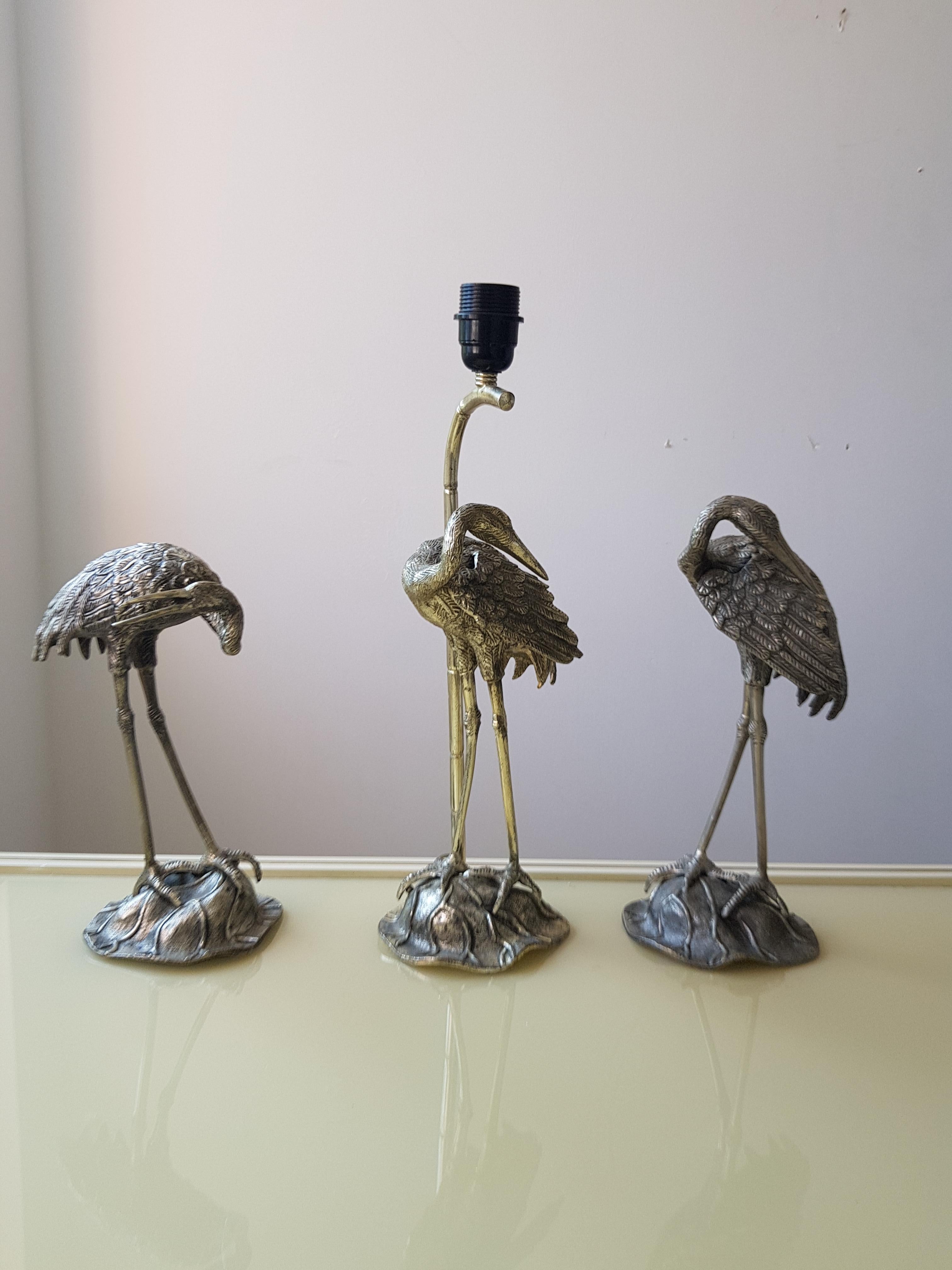 Crane Table Lamp by Maison Jansen 6