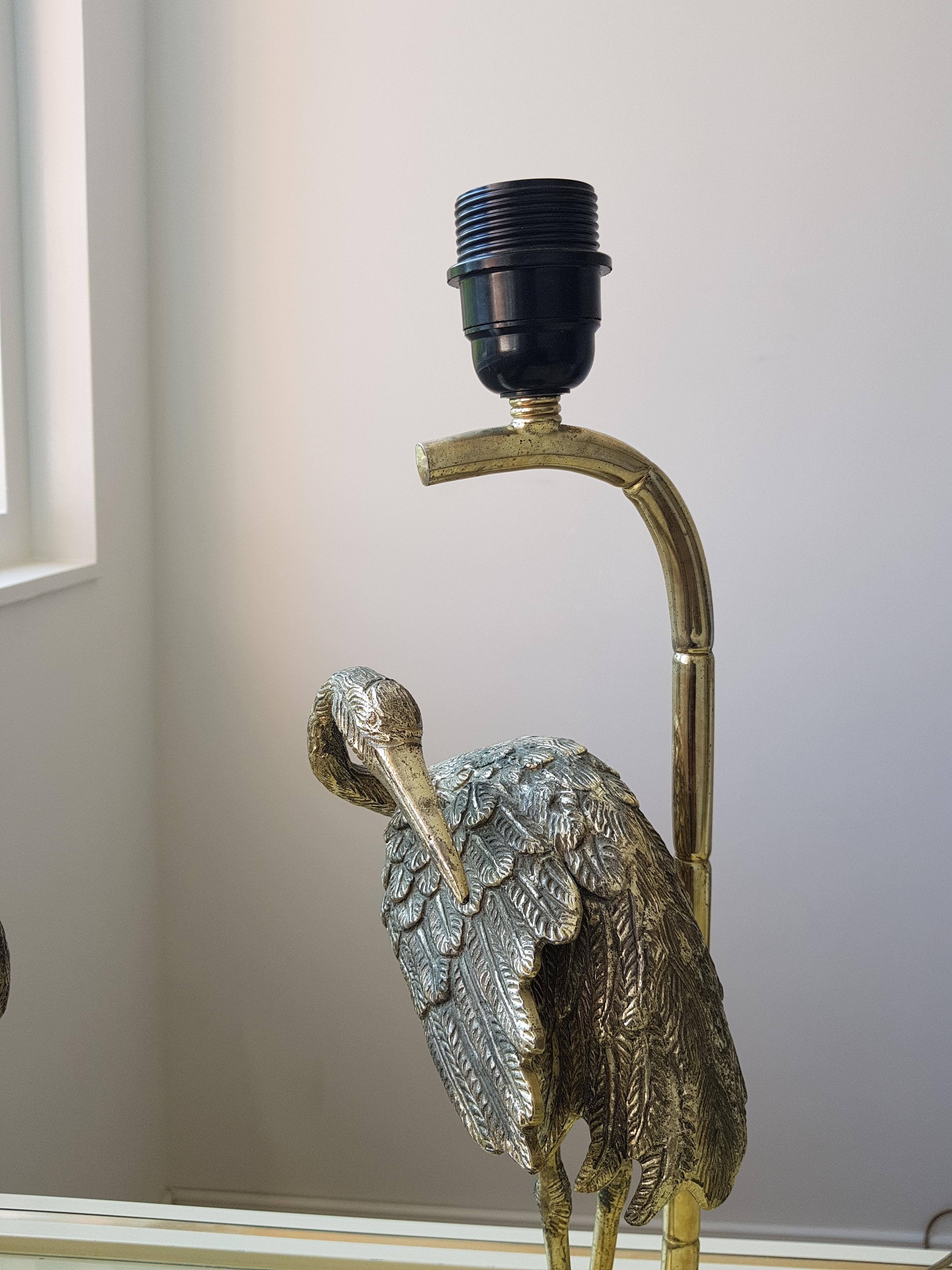 Crane Table Lamp by Maison Jansen 2