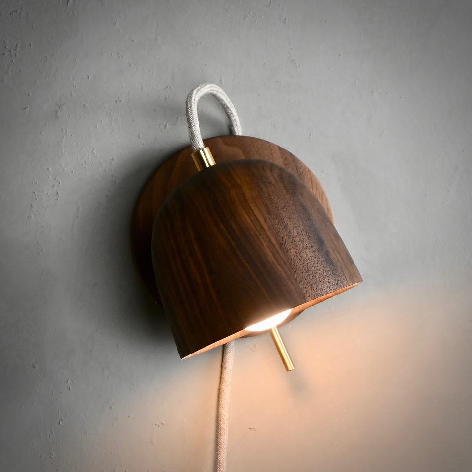 Brass Crane Twist Sconce For Sale