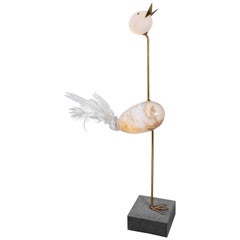 Crane, Unique Floor Lamp Sculpture, Ludovic Clément D’armont