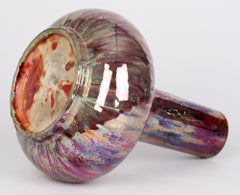 Vase de poterie Art Nouveau émaillé lustré Cranston