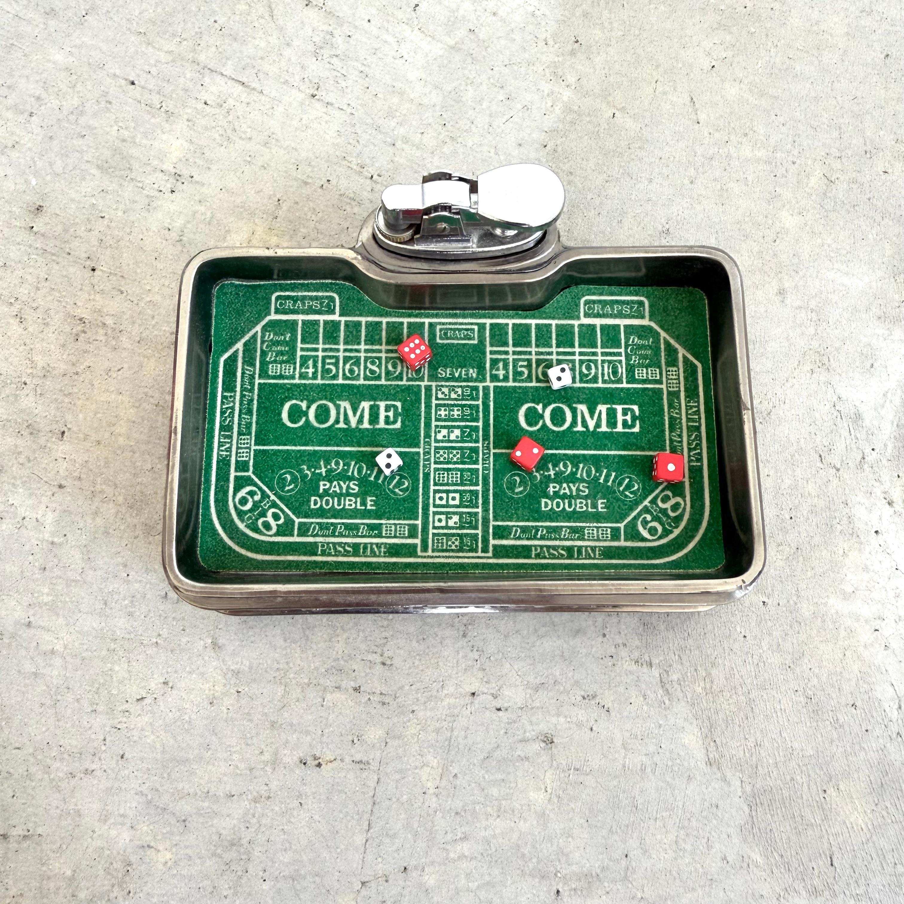 Giapponese Accendino da tavolo per casinò Craps, anni '80 Giappone in vendita