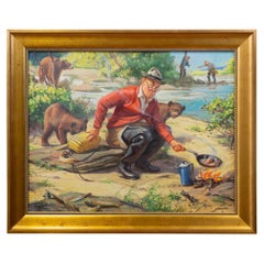 „Crashing the Party“ Original-Ölgemälde von Henry Hintermeister
