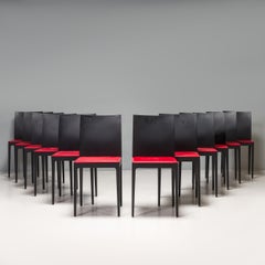 Crassevig by Ludovica & Roberto Palomba Anna R Black Oak Dining Chairs Set of 12