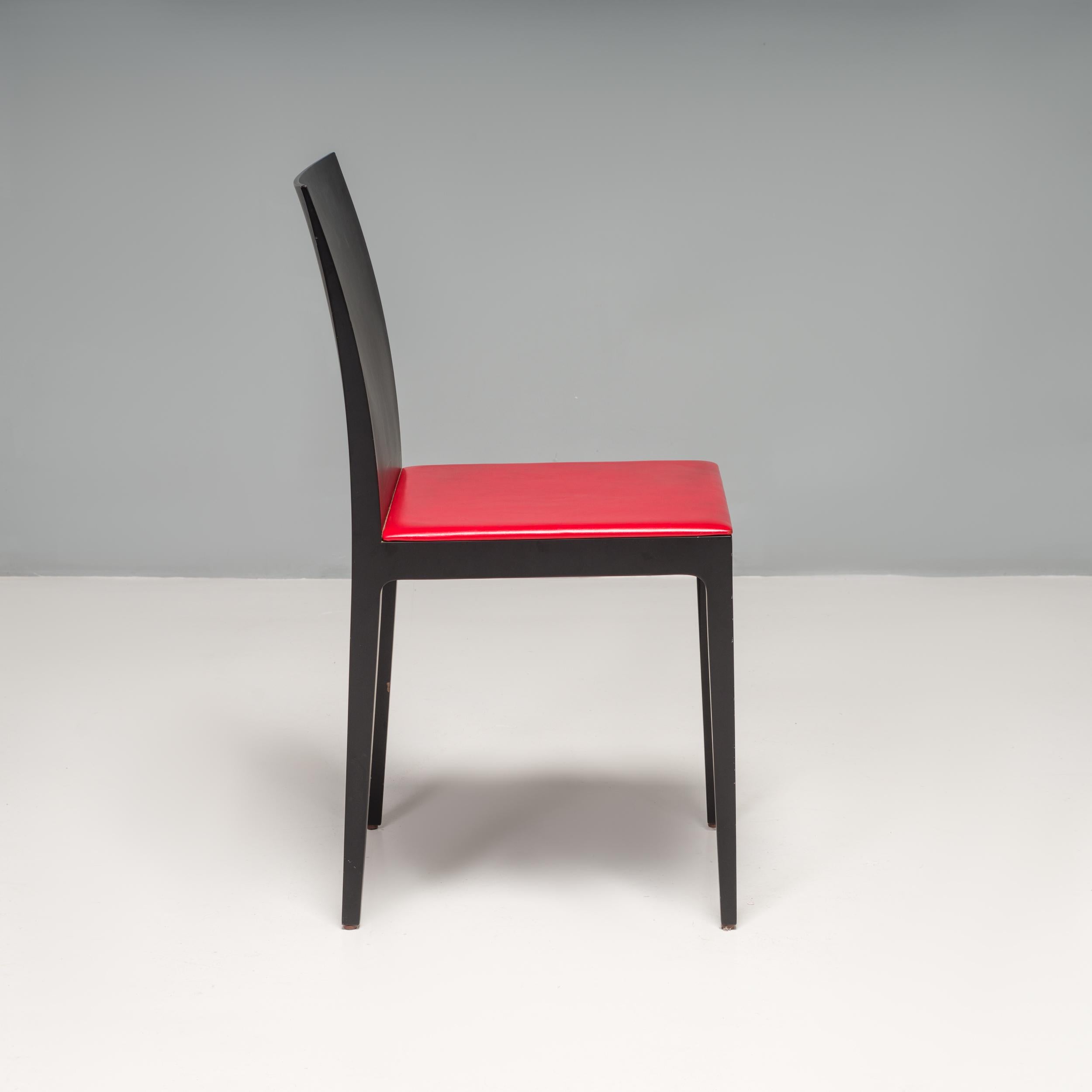 Crassevig by Ludovica & Roberto Palomba Anna R. Esszimmerstühle aus schwarzer Eiche, 12er-Set (Eichenholz) im Angebot