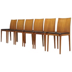 Crassevig Walnut Chairs Vintage, 1990 Retro