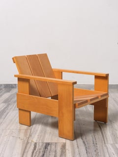 Crate armchair  by Gerrit Rietvelt, produced by Rietvelt Originals 1990